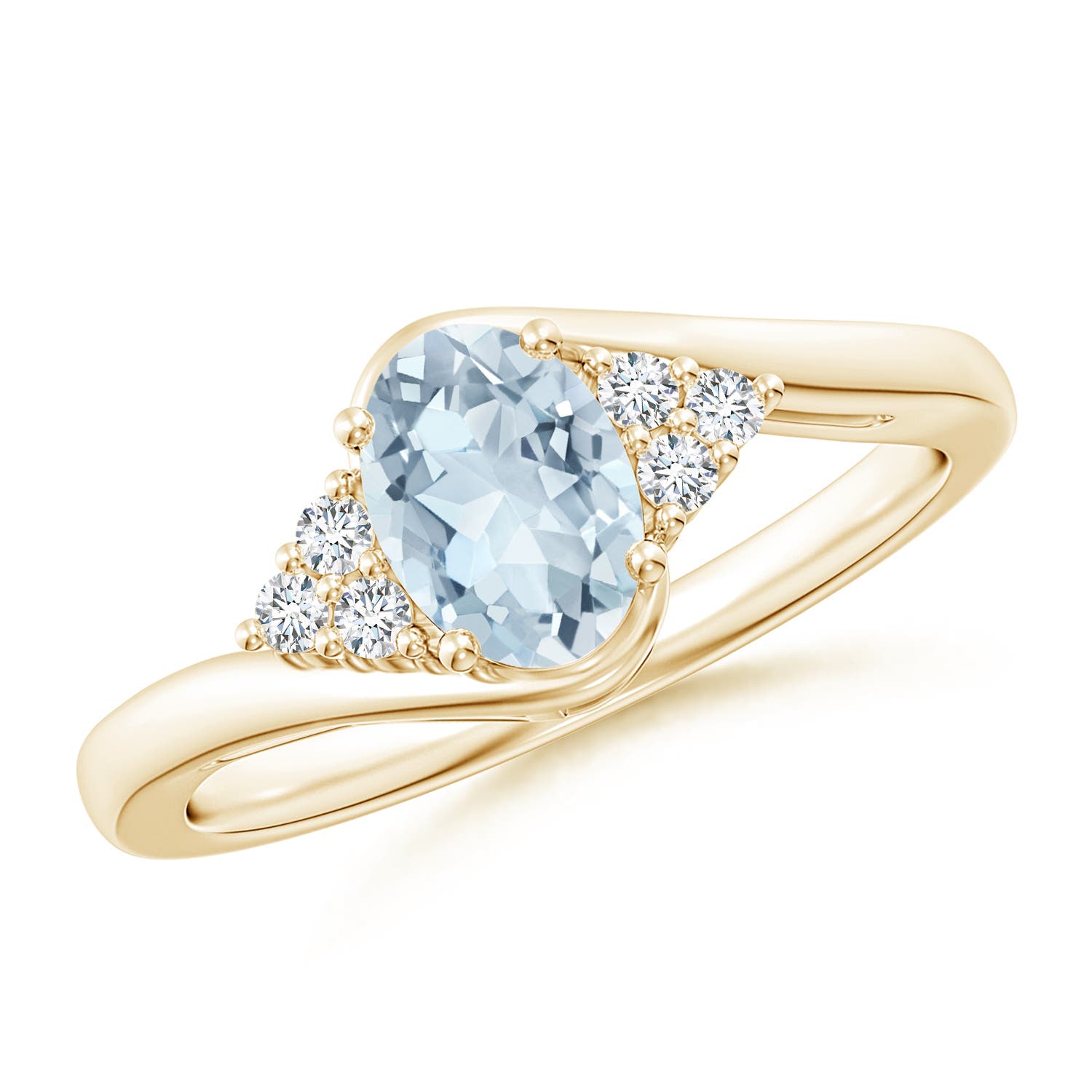 A - Aquamarine / 0.71 CT / 14 KT Yellow Gold