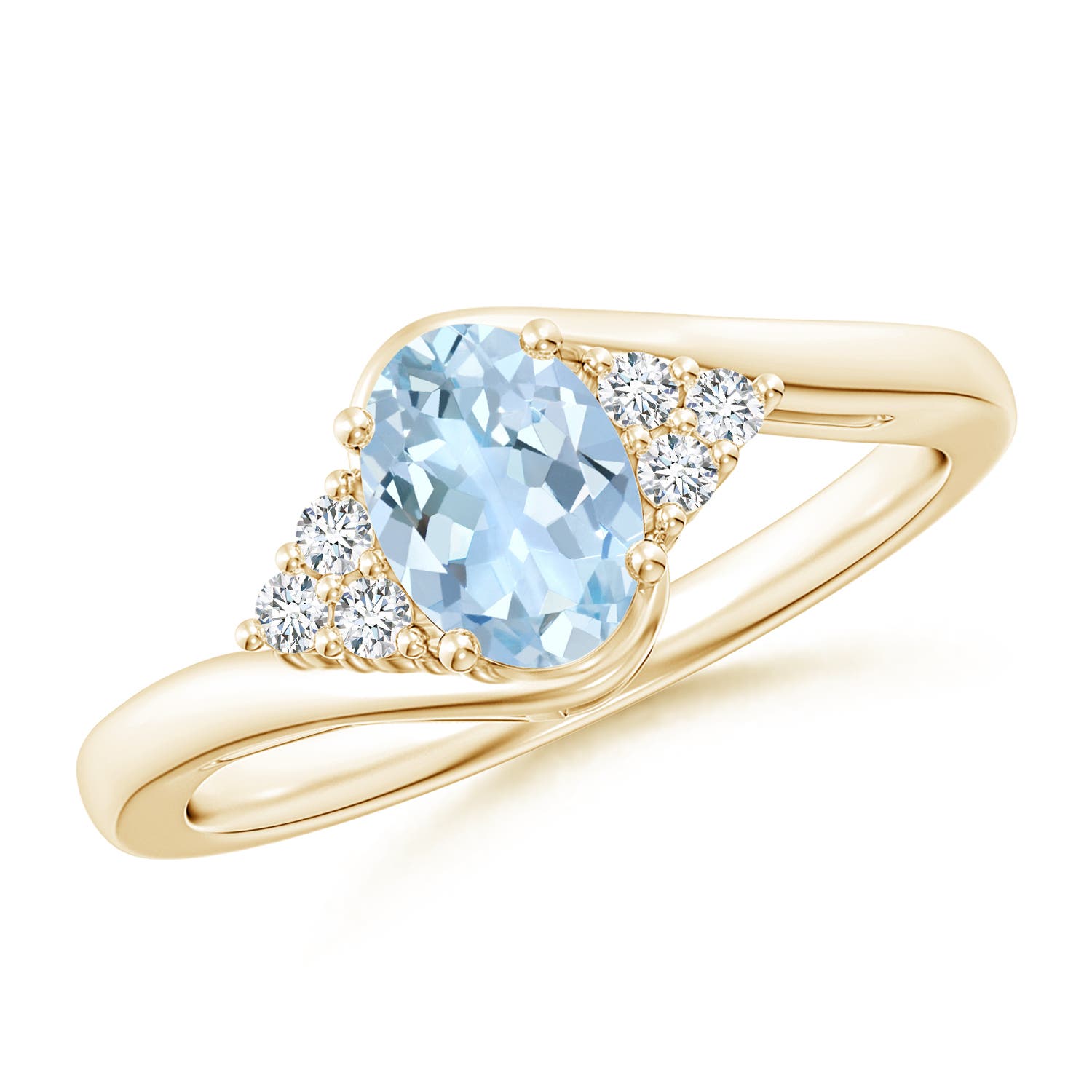 AA - Aquamarine / 0.71 CT / 14 KT Yellow Gold