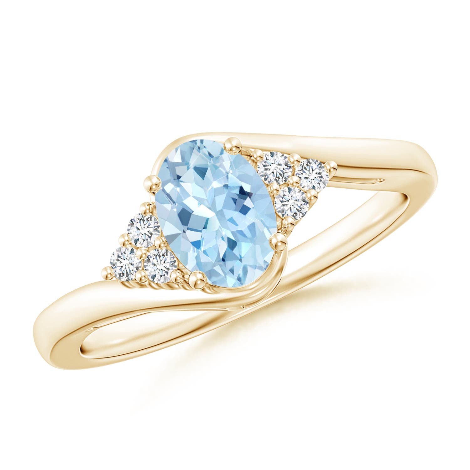 AAA - Aquamarine / 0.71 CT / 14 KT Yellow Gold