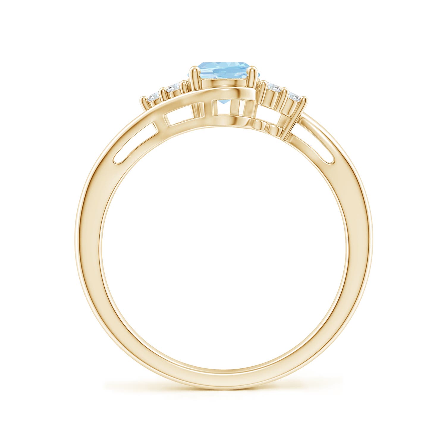 AAA - Aquamarine / 0.71 CT / 14 KT Yellow Gold