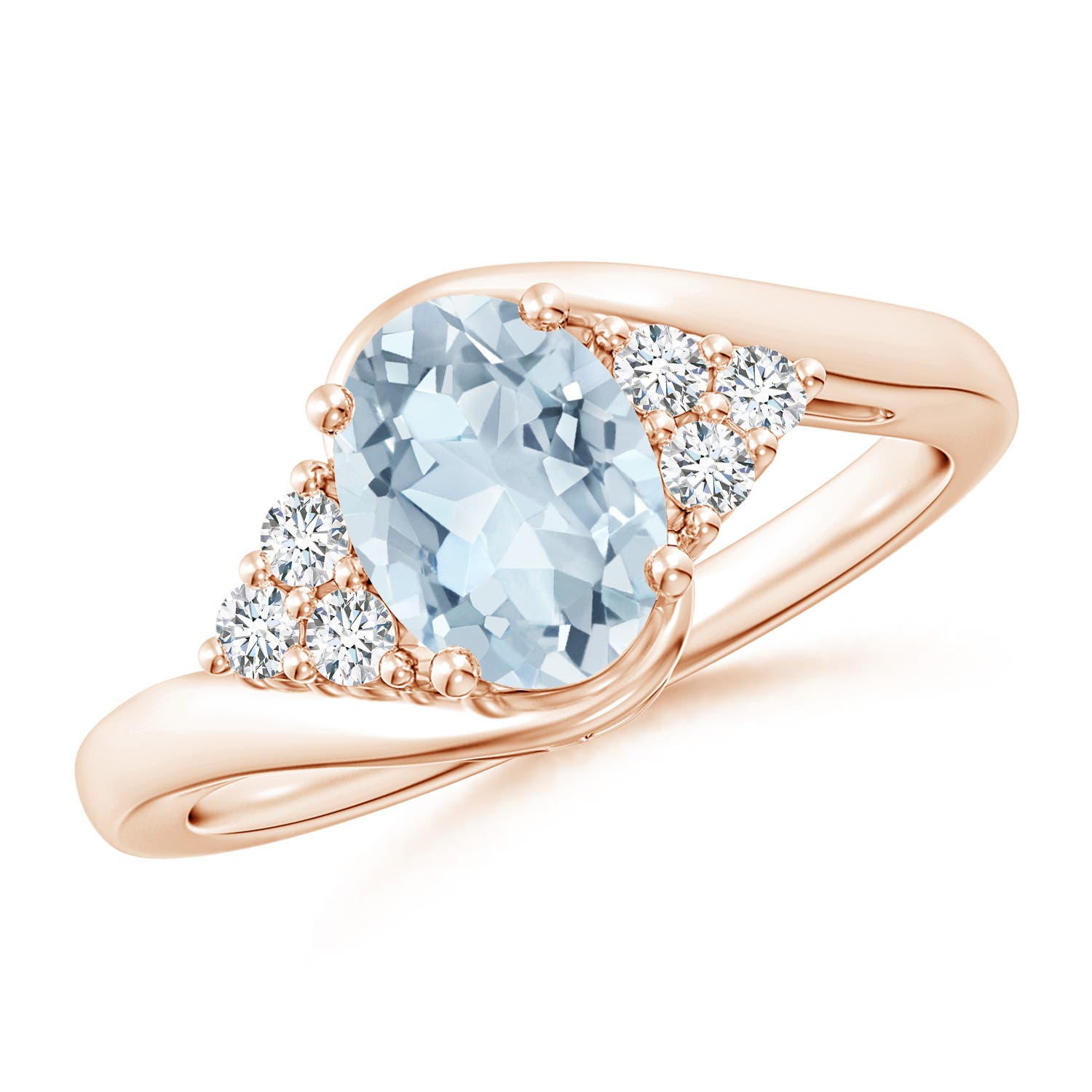 A - Aquamarine / 1.17 CT / 14 KT Rose Gold