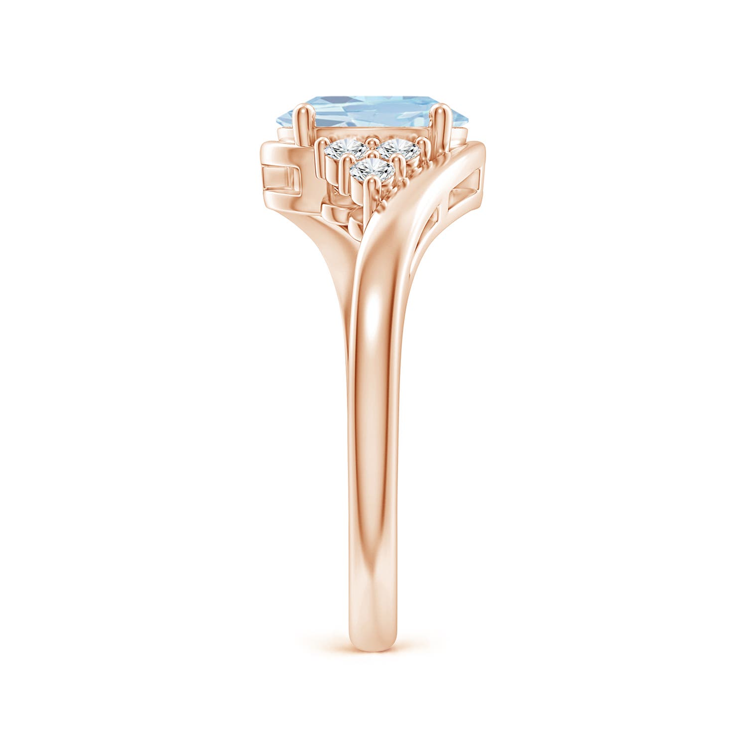 A - Aquamarine / 1.17 CT / 14 KT Rose Gold