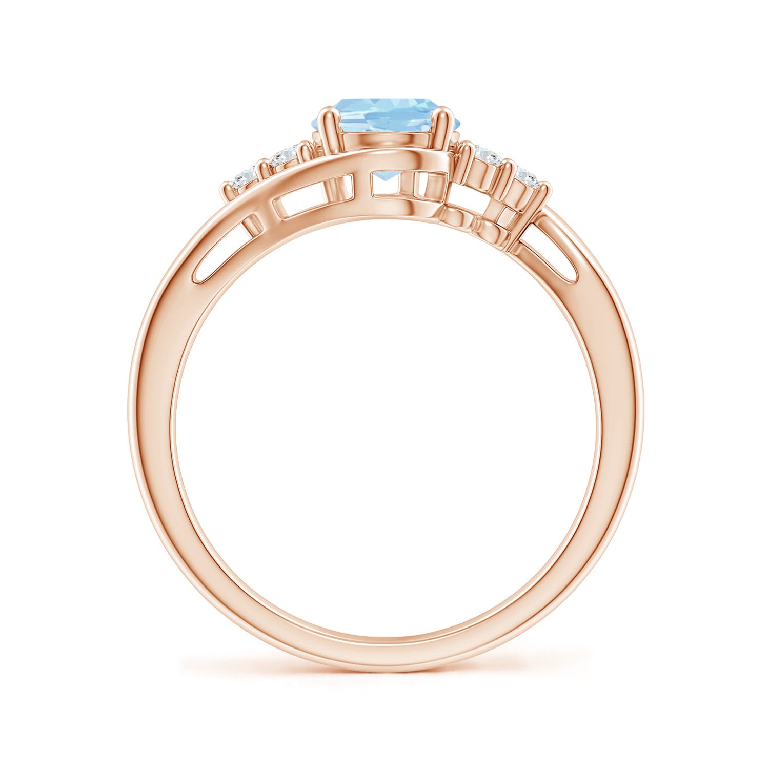 AAA - Aquamarine / 1.17 CT / 14 KT Rose Gold