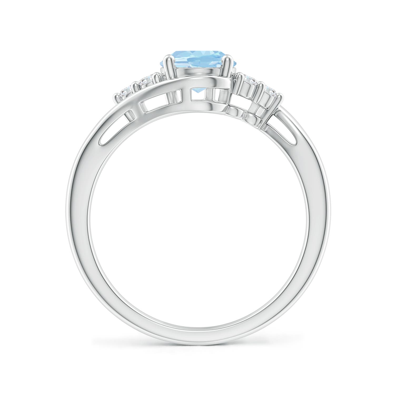 AAA - Aquamarine / 1.17 CT / 14 KT White Gold