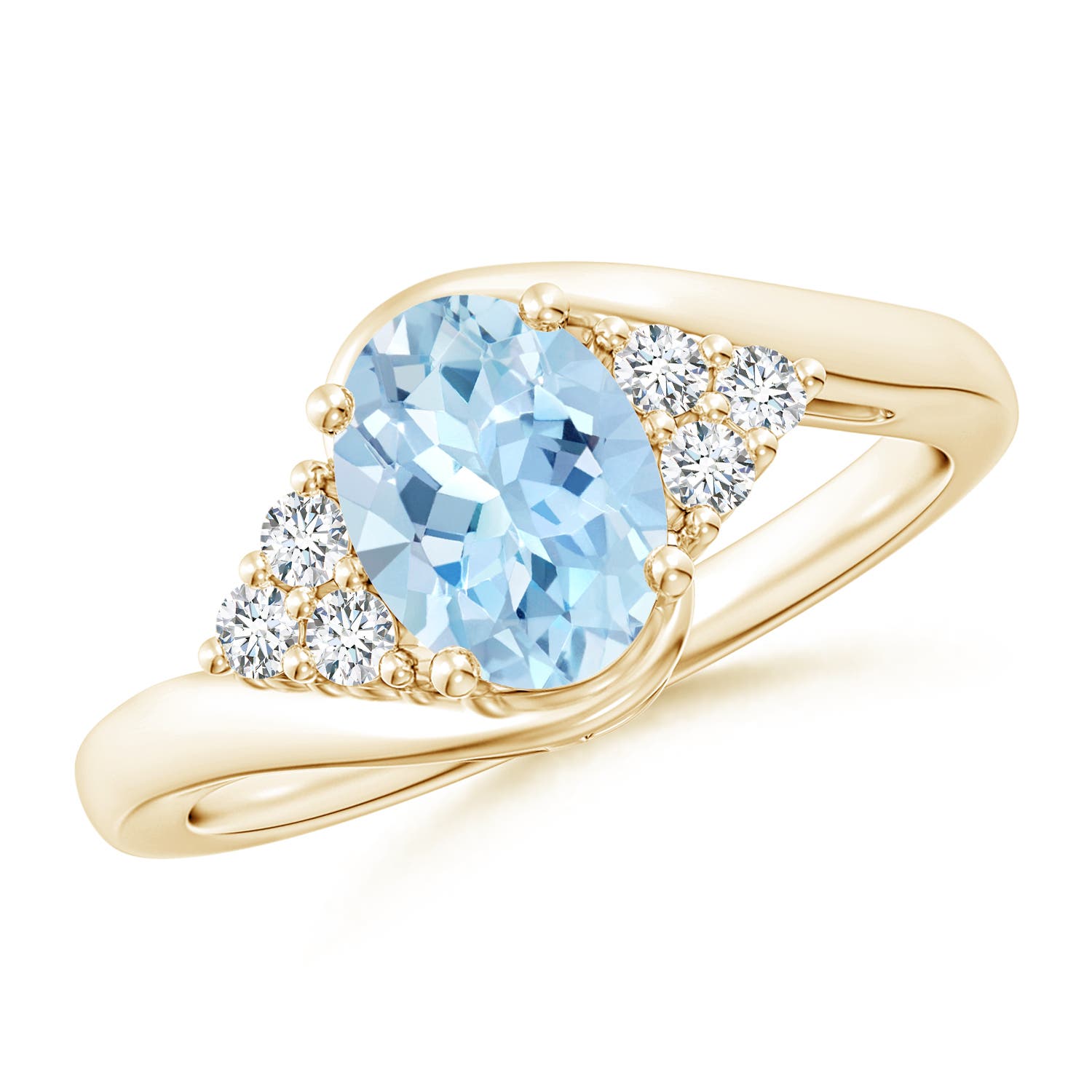 AAA - Aquamarine / 1.17 CT / 14 KT Yellow Gold