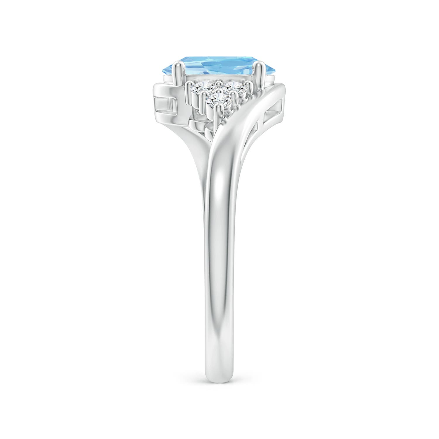 AAAA - Aquamarine / 1.17 CT / 14 KT White Gold