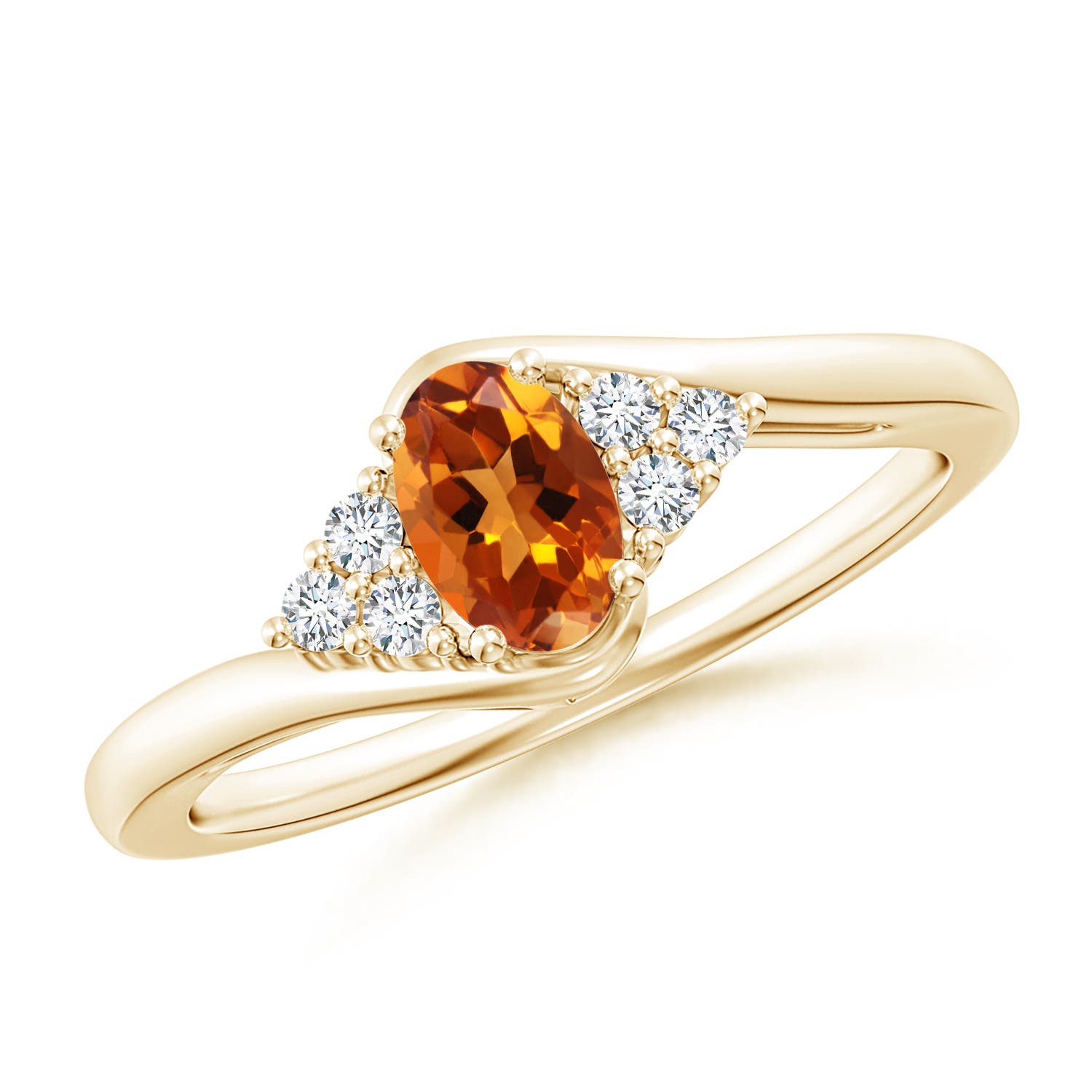 AAAA - Citrine / 0.48 CT / 14 KT Yellow Gold