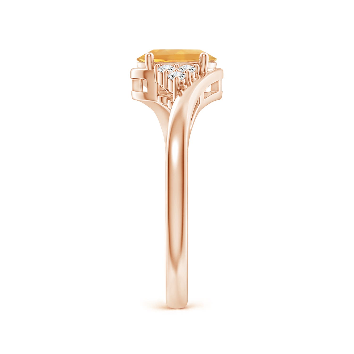 A - Citrine / 0.86 CT / 14 KT Rose Gold