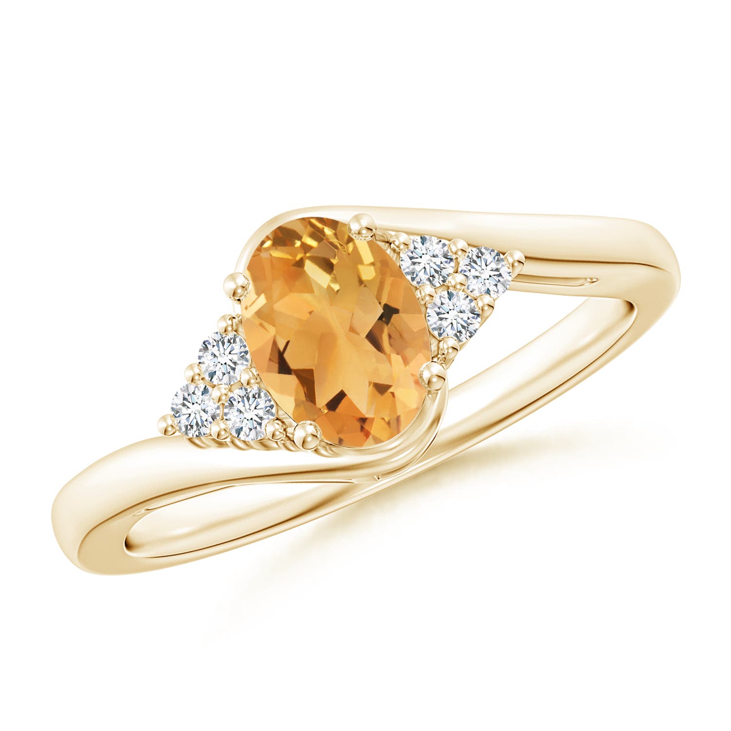 A - Citrine / 0.86 CT / 14 KT Yellow Gold