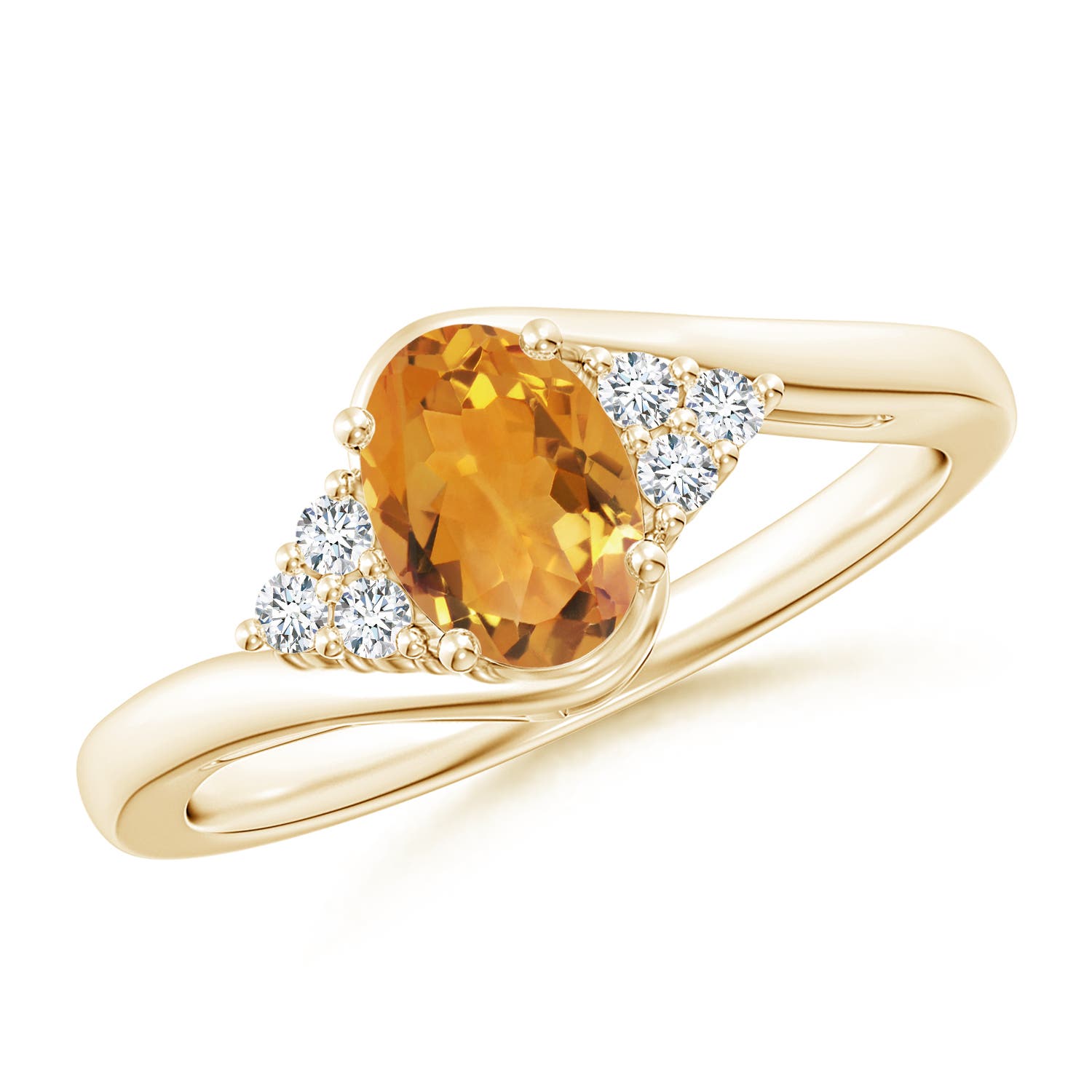 AA - Citrine / 0.86 CT / 14 KT Yellow Gold