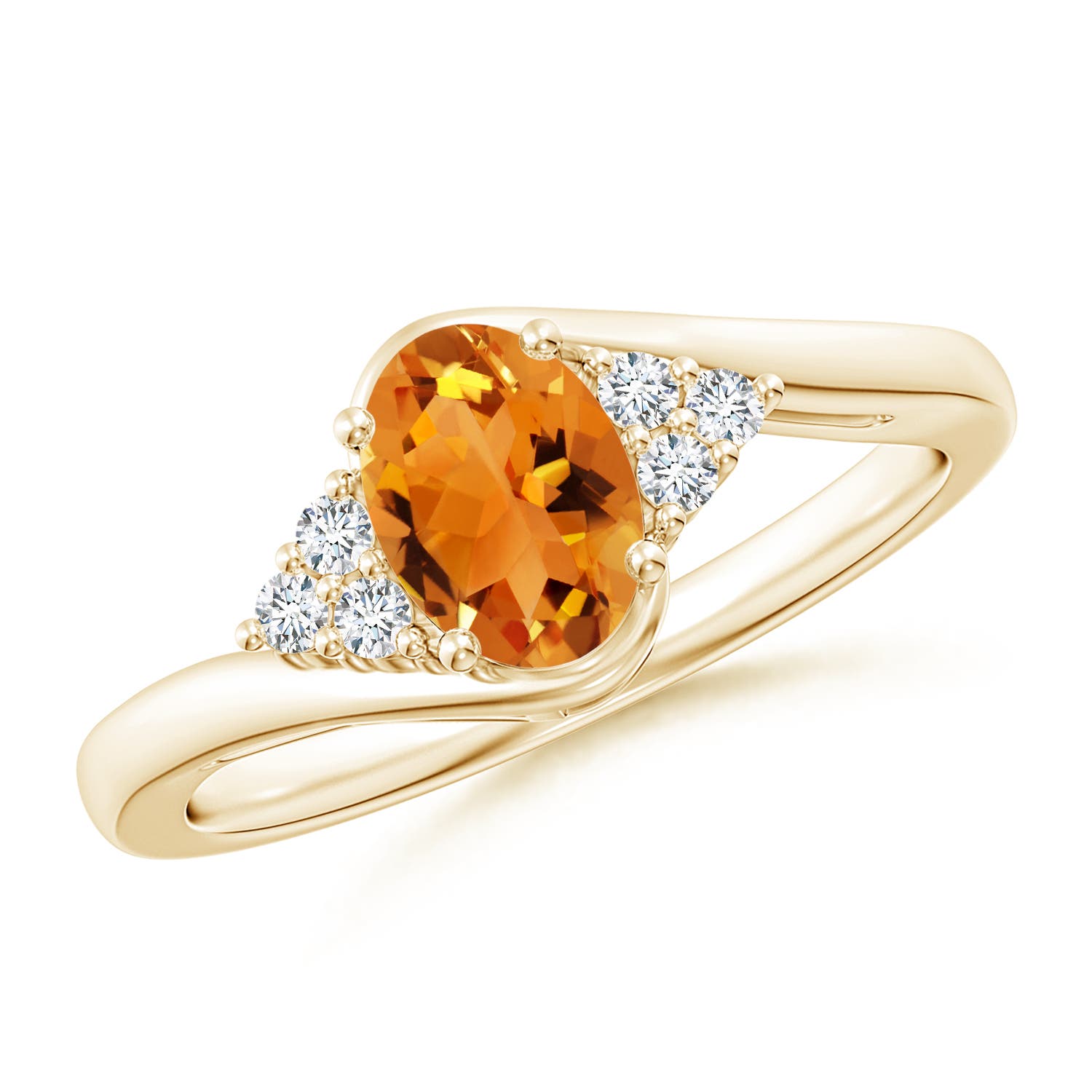 AAA - Citrine / 0.86 CT / 14 KT Yellow Gold