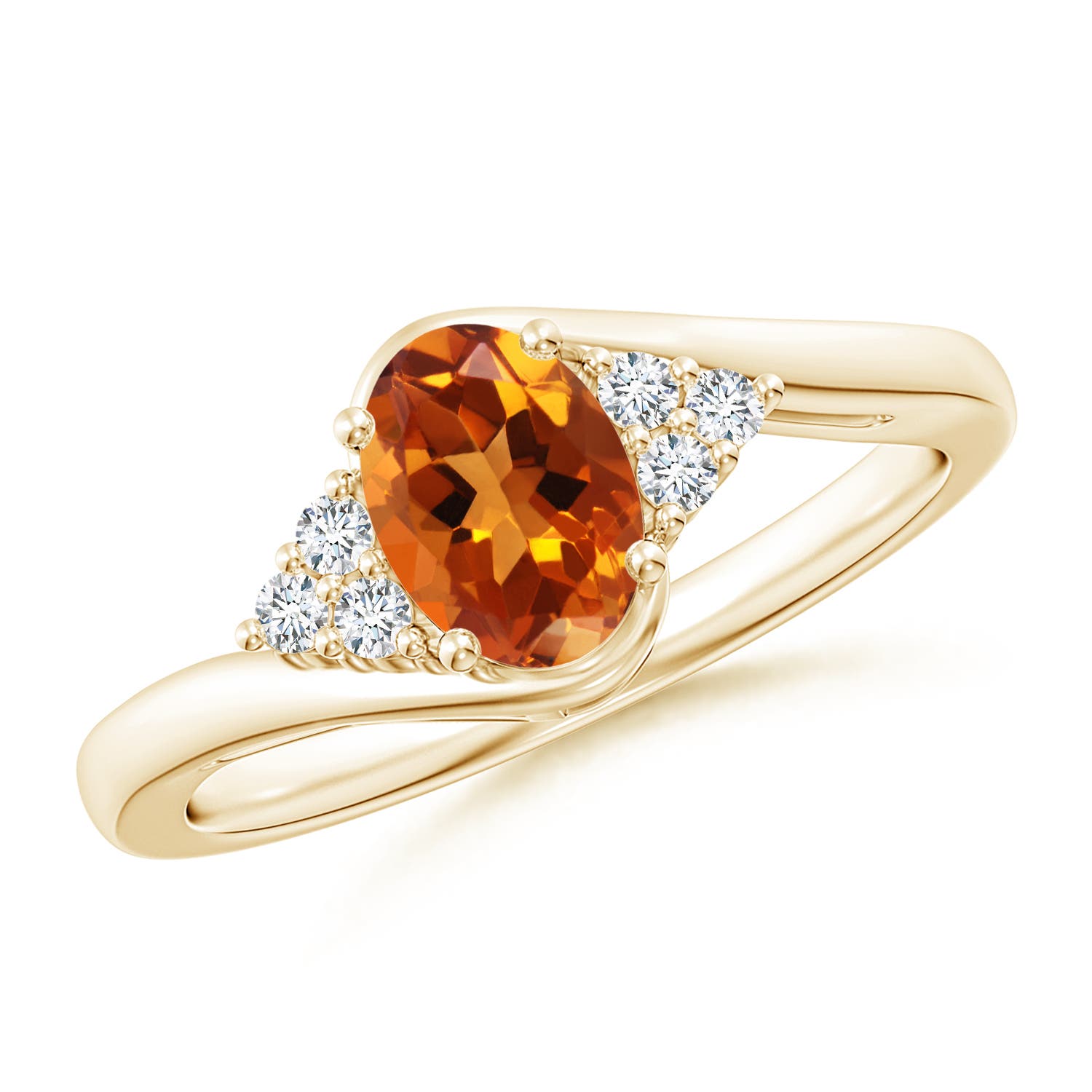 AAAA - Citrine / 0.86 CT / 14 KT Yellow Gold