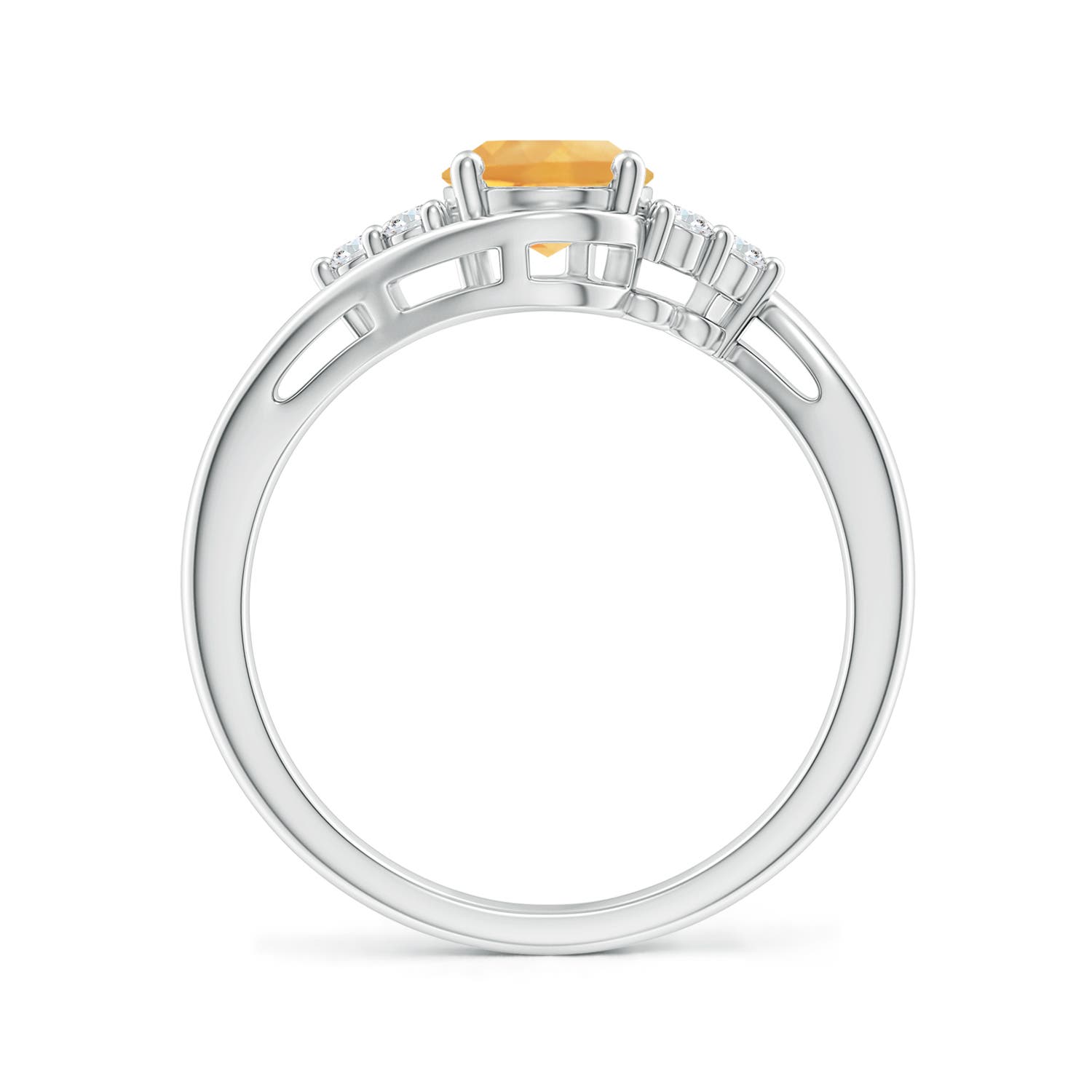 A - Citrine / 1.27 CT / 14 KT White Gold