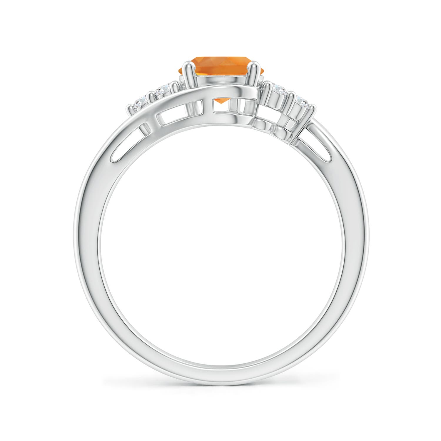 AAA - Citrine / 1.27 CT / 14 KT White Gold