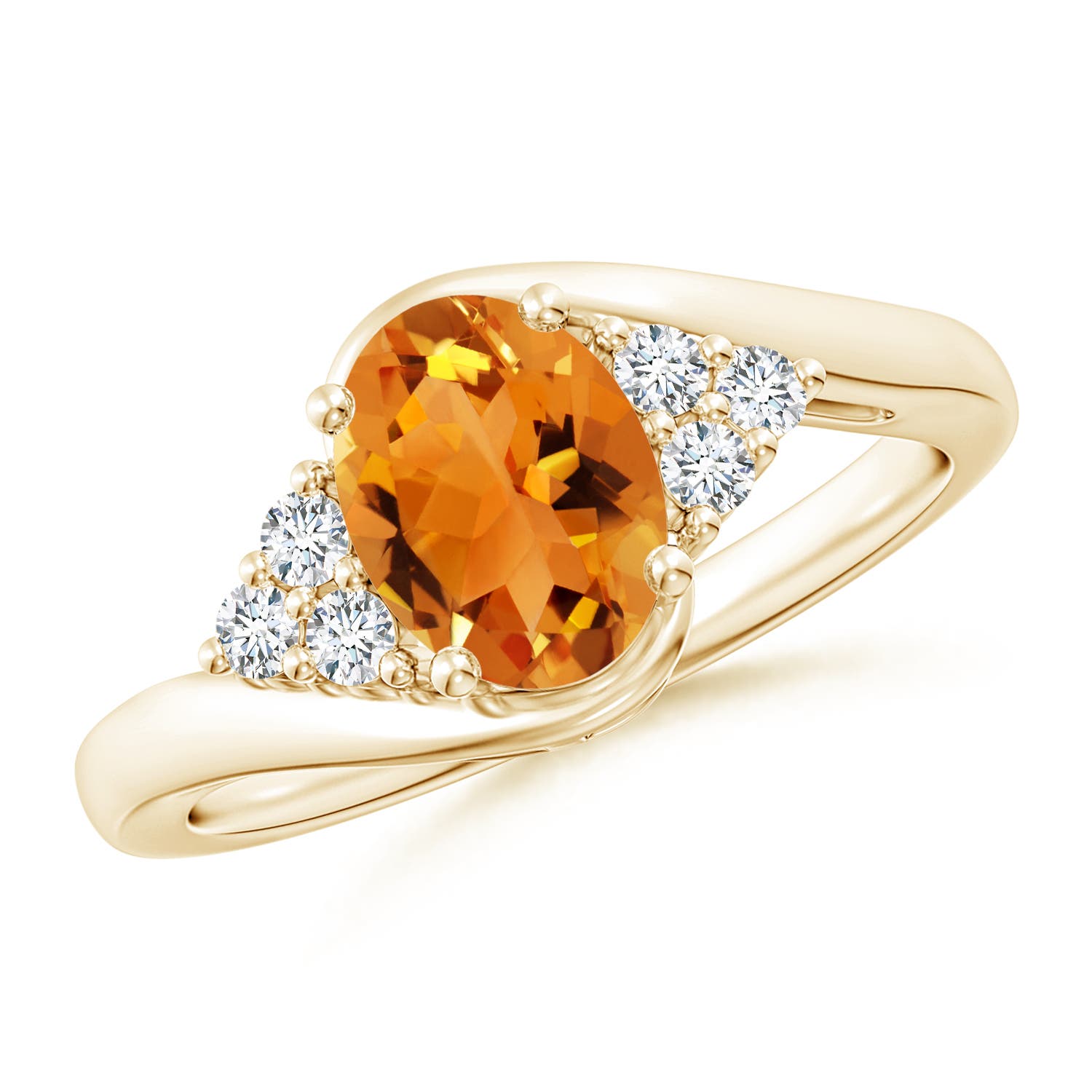 AAA - Citrine / 1.27 CT / 14 KT Yellow Gold