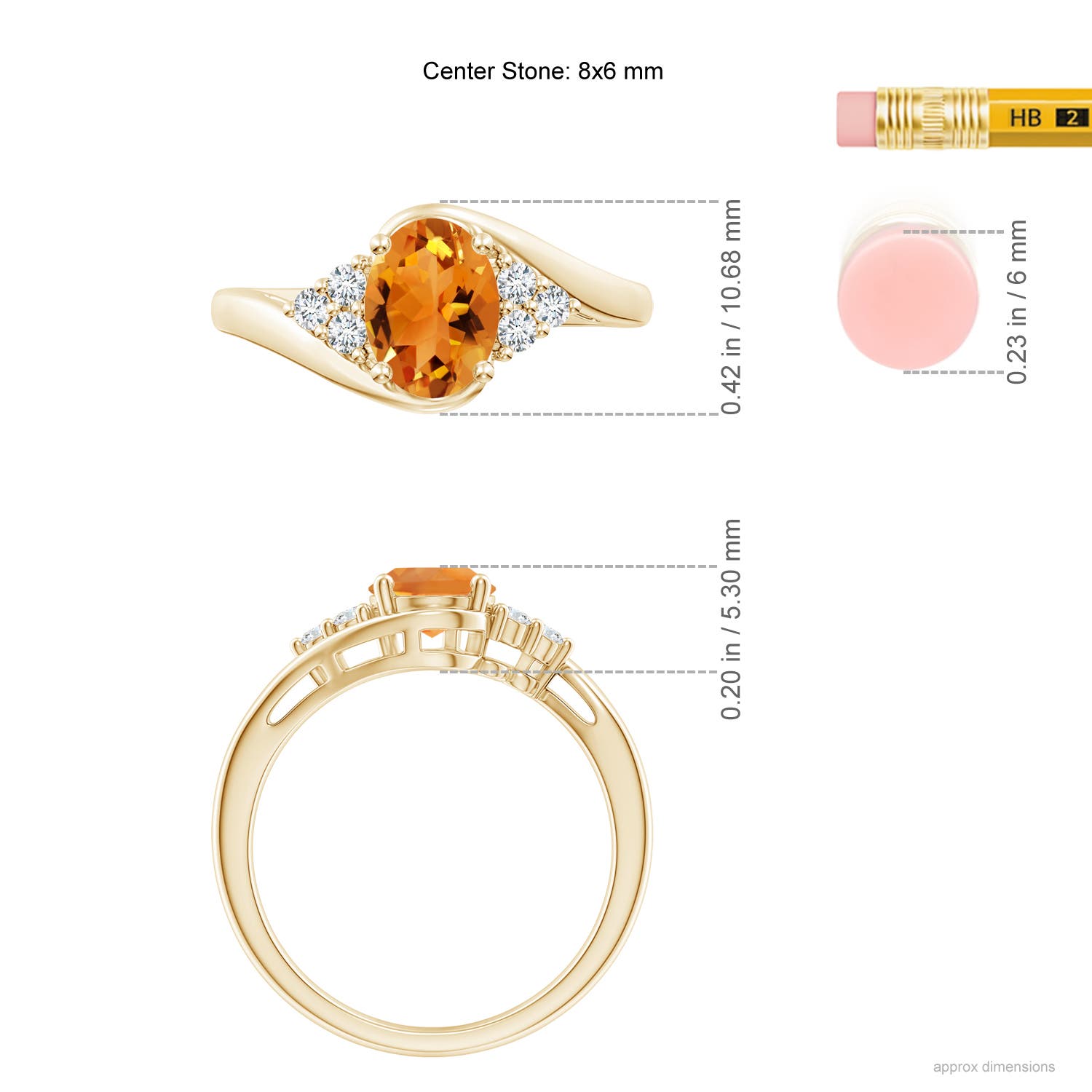 AAA - Citrine / 1.27 CT / 14 KT Yellow Gold