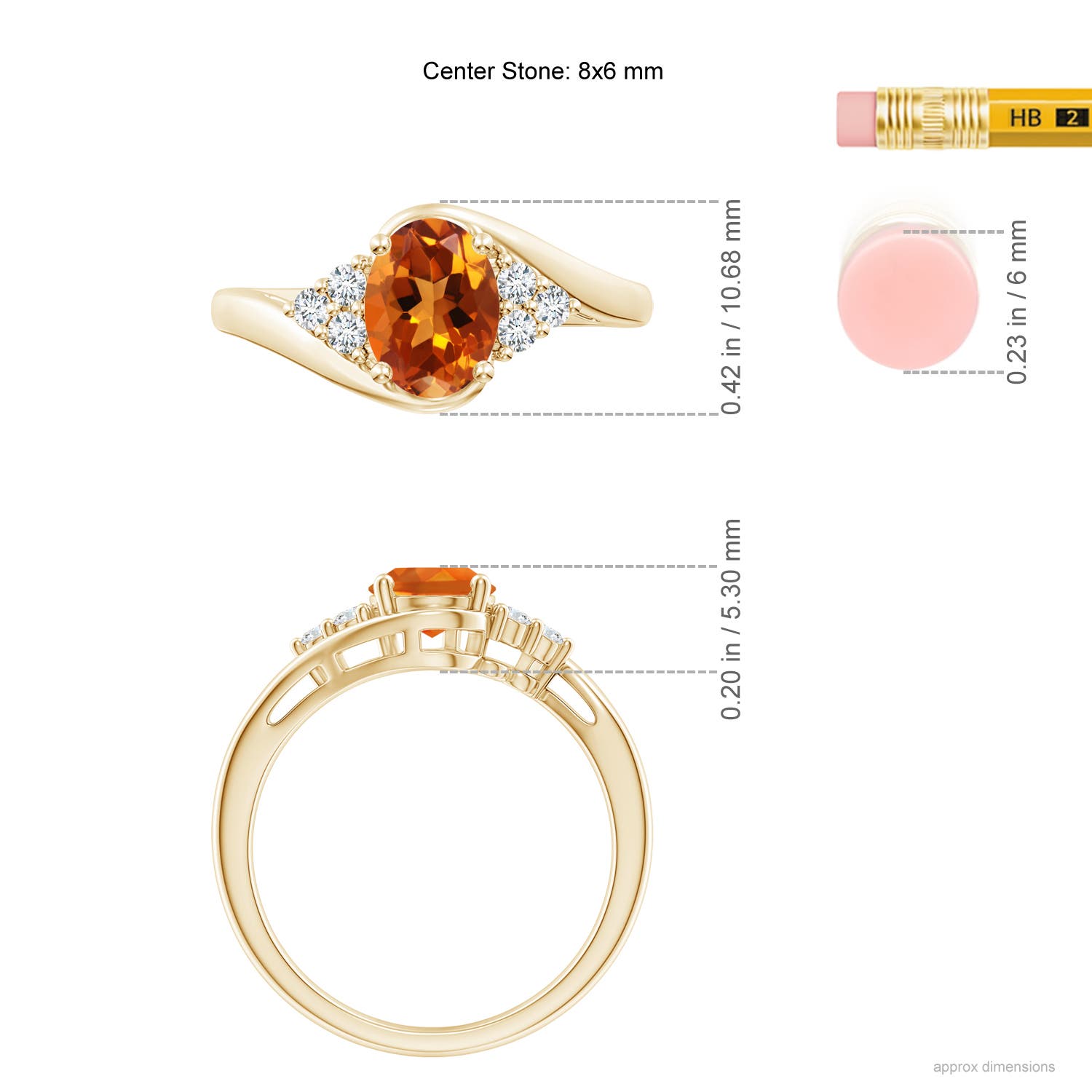 AAAA - Citrine / 1.27 CT / 14 KT Yellow Gold