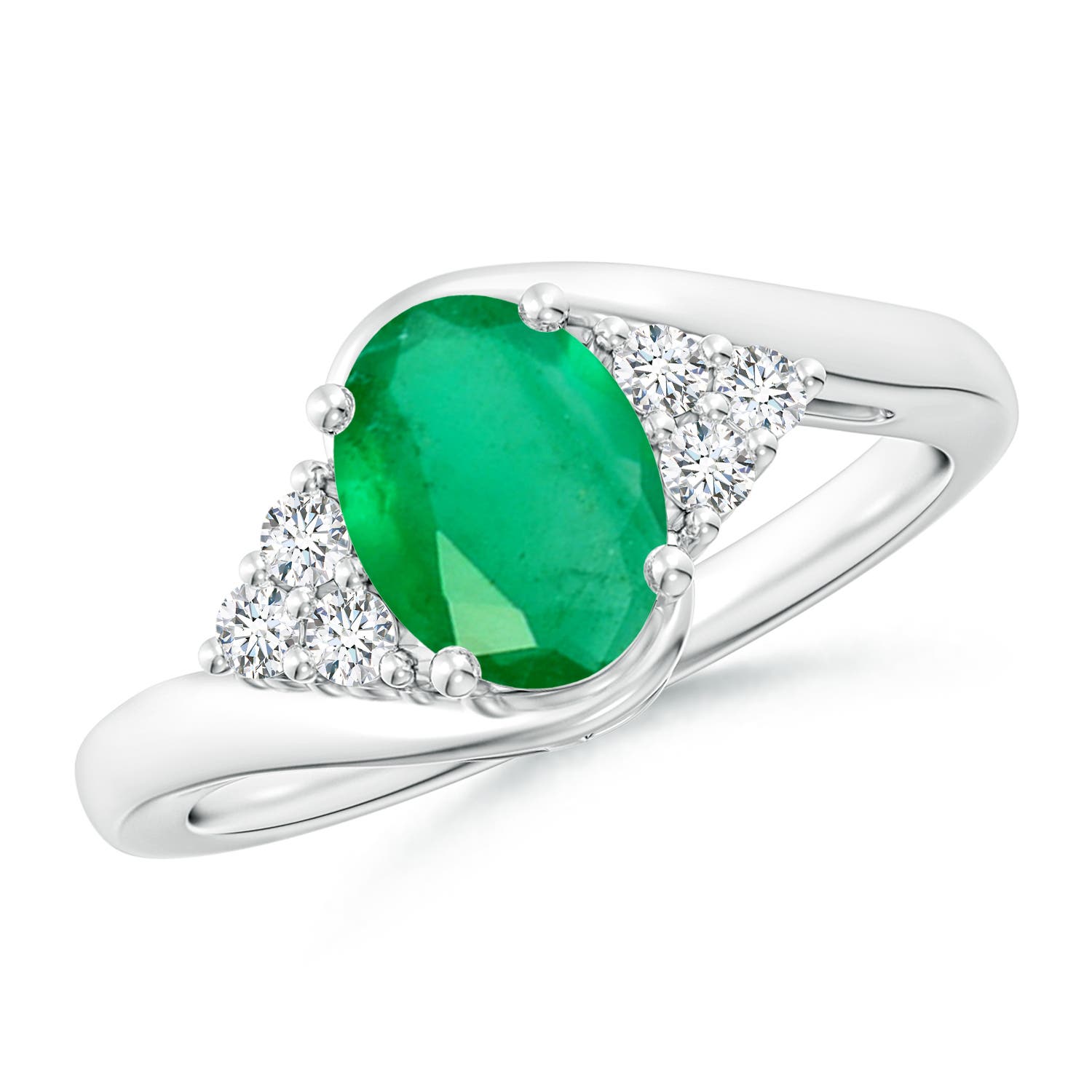 A - Emerald / 1.27 CT / 14 KT White Gold