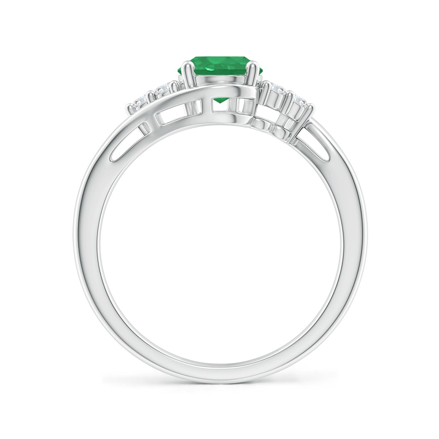 A - Emerald / 1.27 CT / 14 KT White Gold