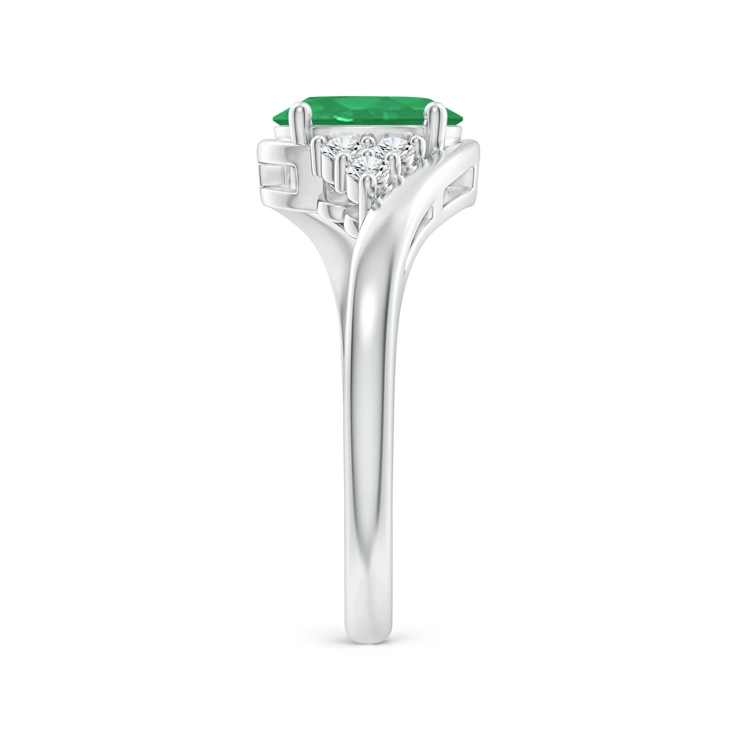 A - Emerald / 1.27 CT / 14 KT White Gold