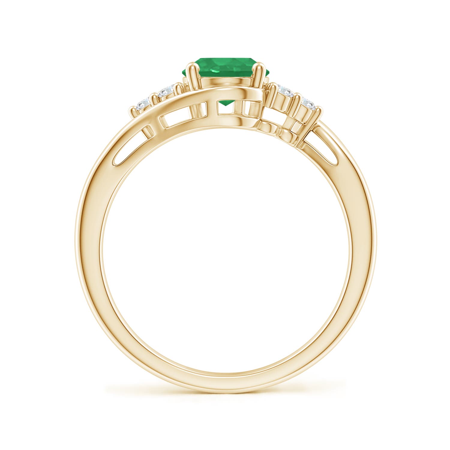 A - Emerald / 1.27 CT / 14 KT Yellow Gold