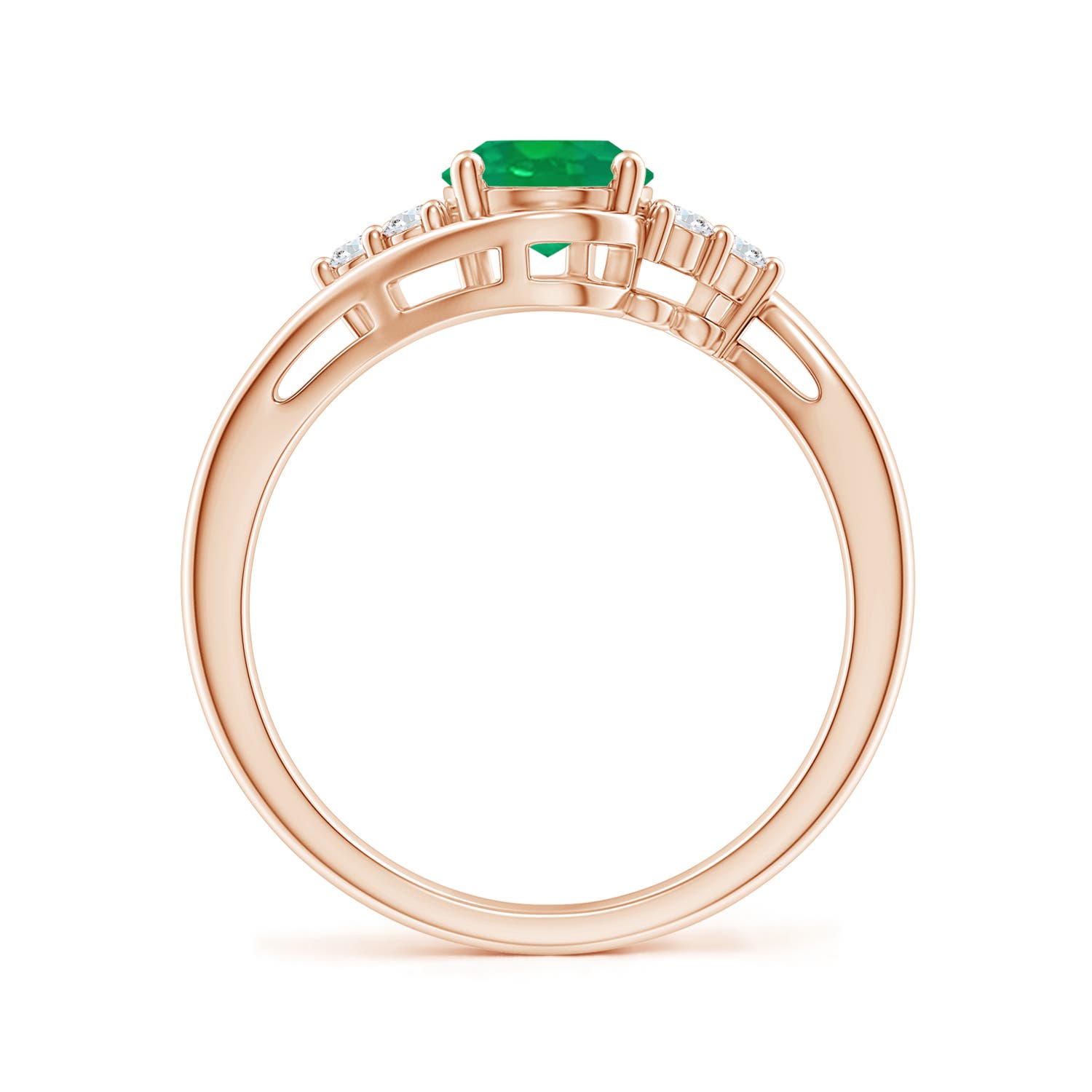 AA - Emerald / 1.27 CT / 14 KT Rose Gold