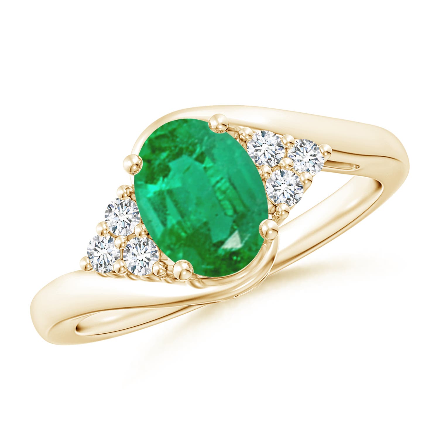 AA - Emerald / 1.27 CT / 14 KT Yellow Gold