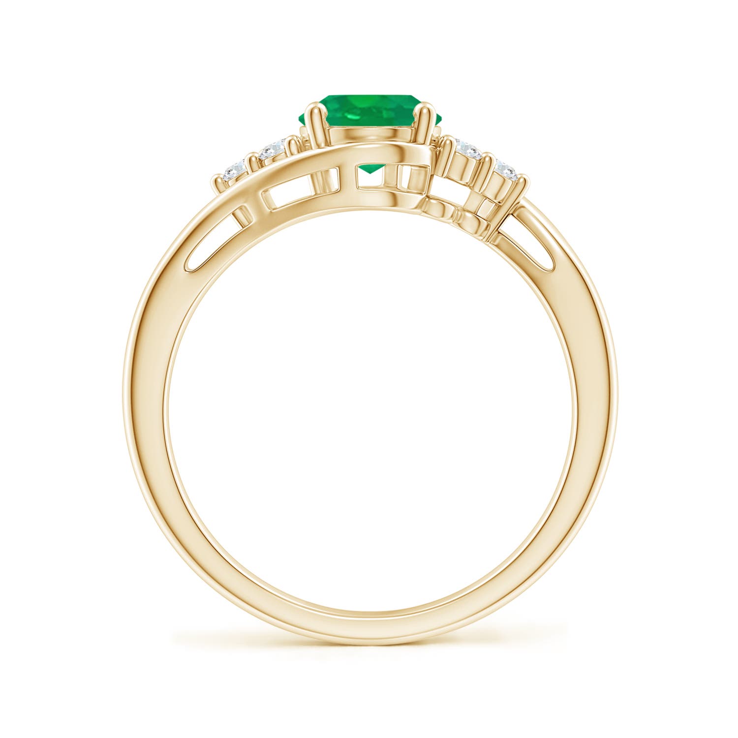 AA - Emerald / 1.27 CT / 14 KT Yellow Gold