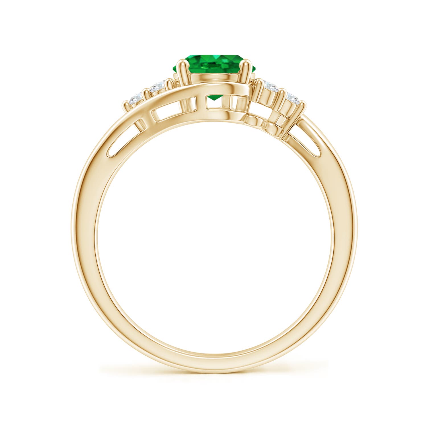 AAA - Emerald / 1.27 CT / 14 KT Yellow Gold