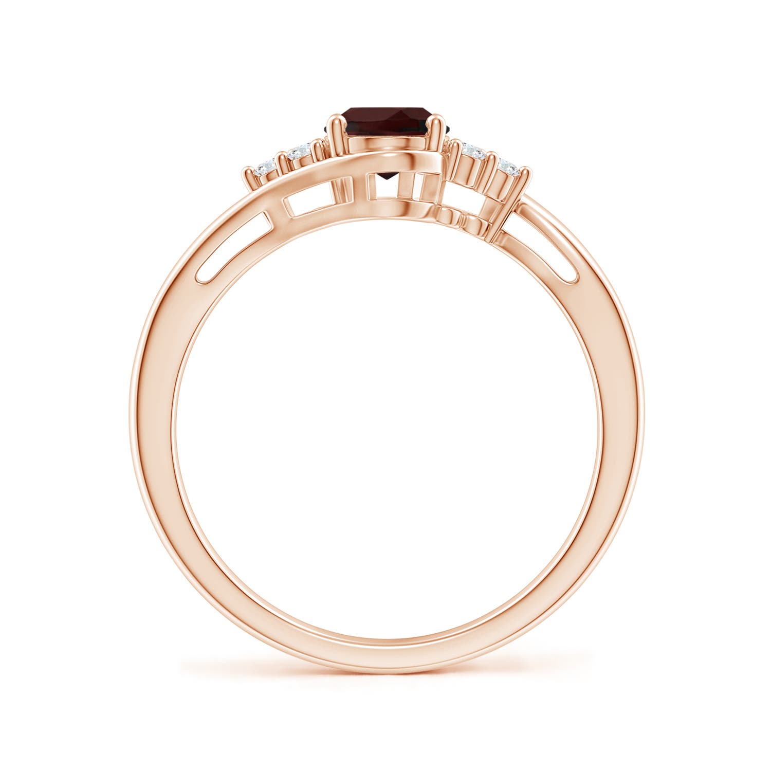 A - Garnet / 1.01 CT / 14 KT Rose Gold