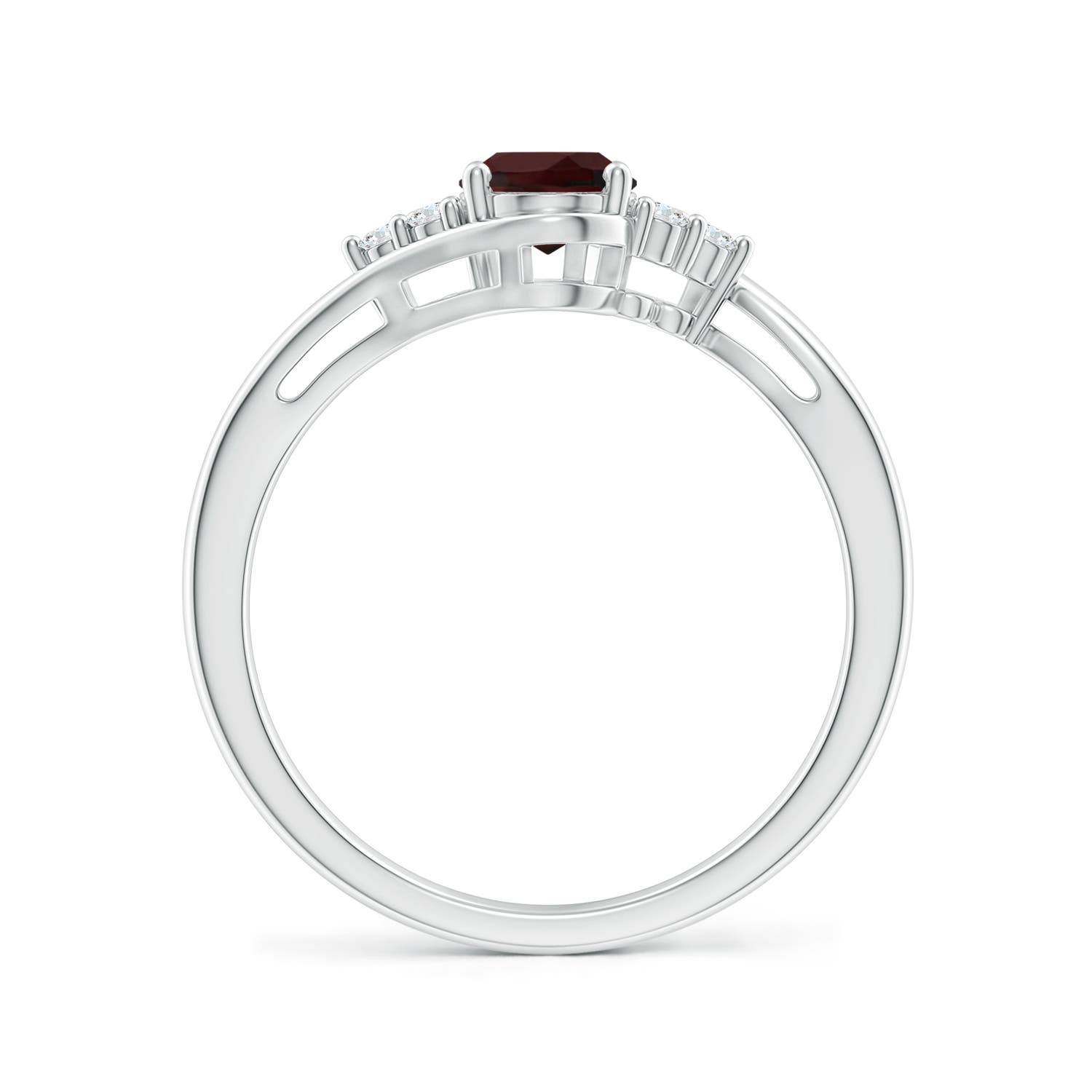 A - Garnet / 1.01 CT / 14 KT White Gold