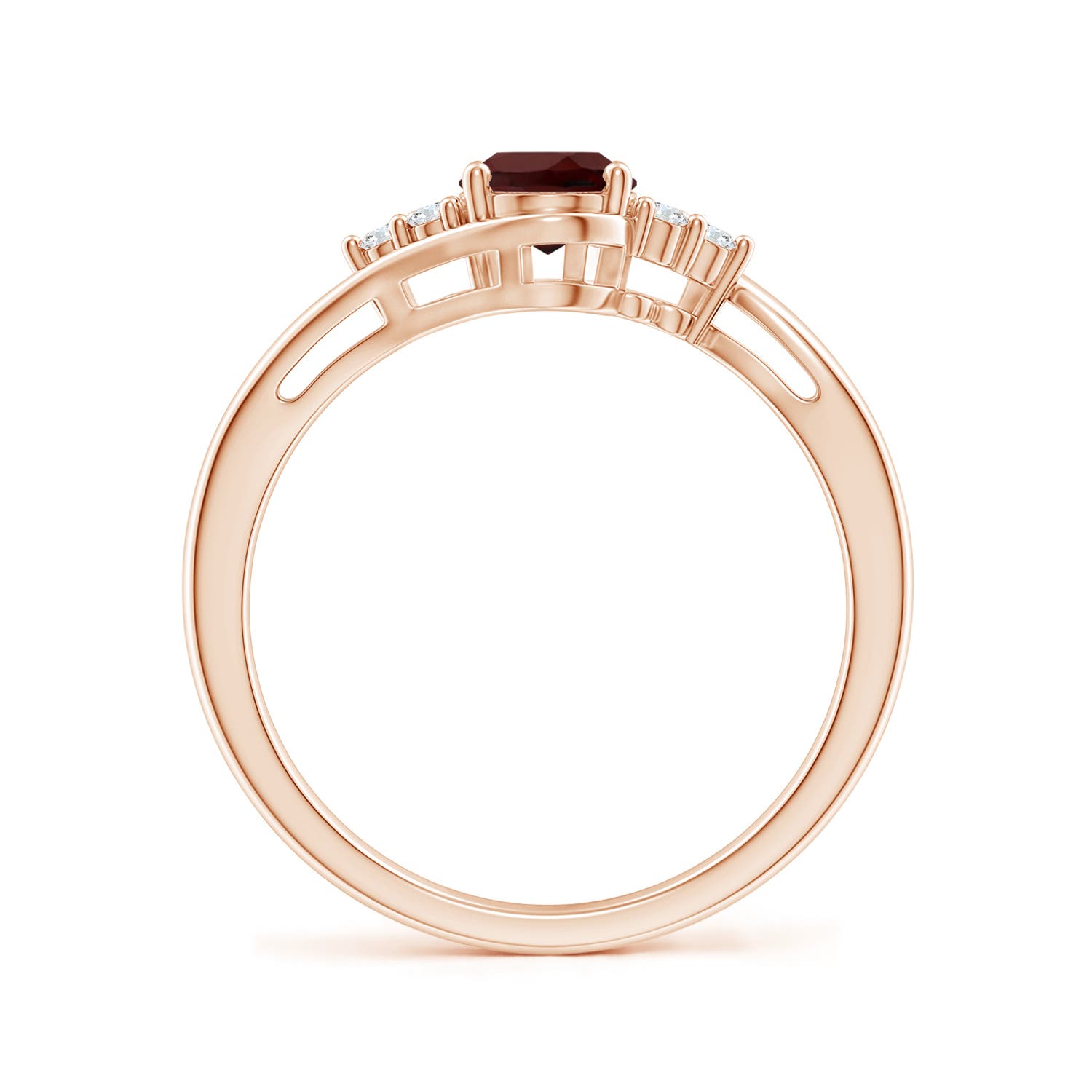 AA - Garnet / 1.01 CT / 14 KT Rose Gold