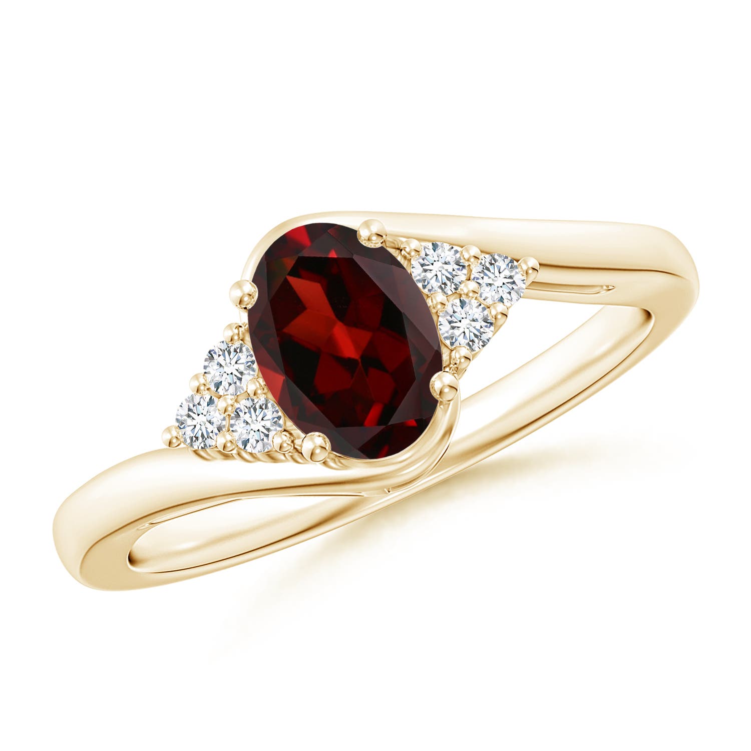 AAA - Garnet / 1.01 CT / 14 KT Yellow Gold