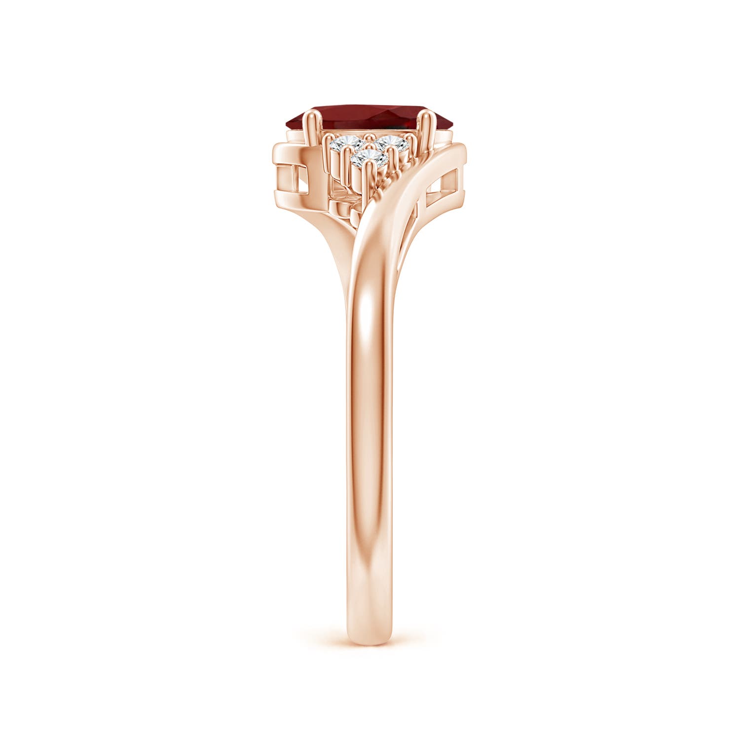 AAAA - Garnet / 1.01 CT / 14 KT Rose Gold