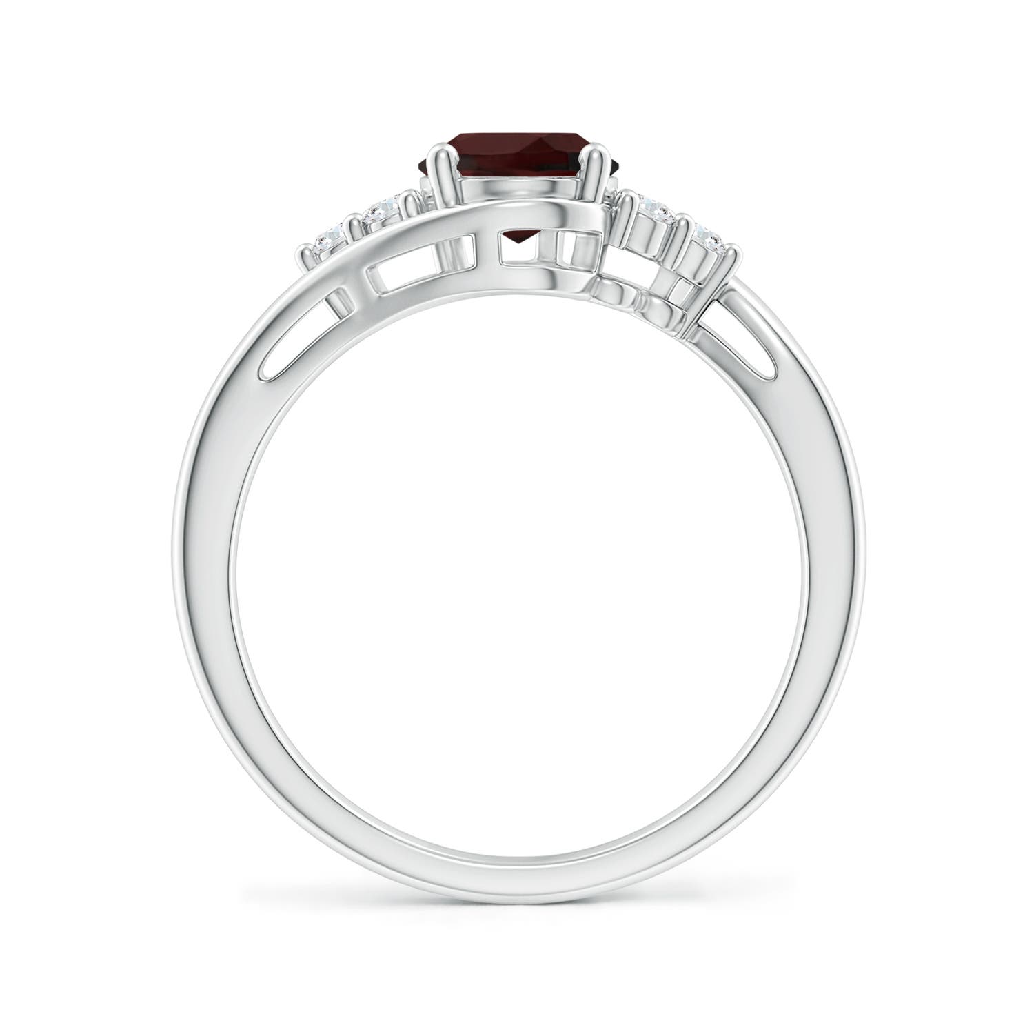 A - Garnet / 1.62 CT / 14 KT White Gold