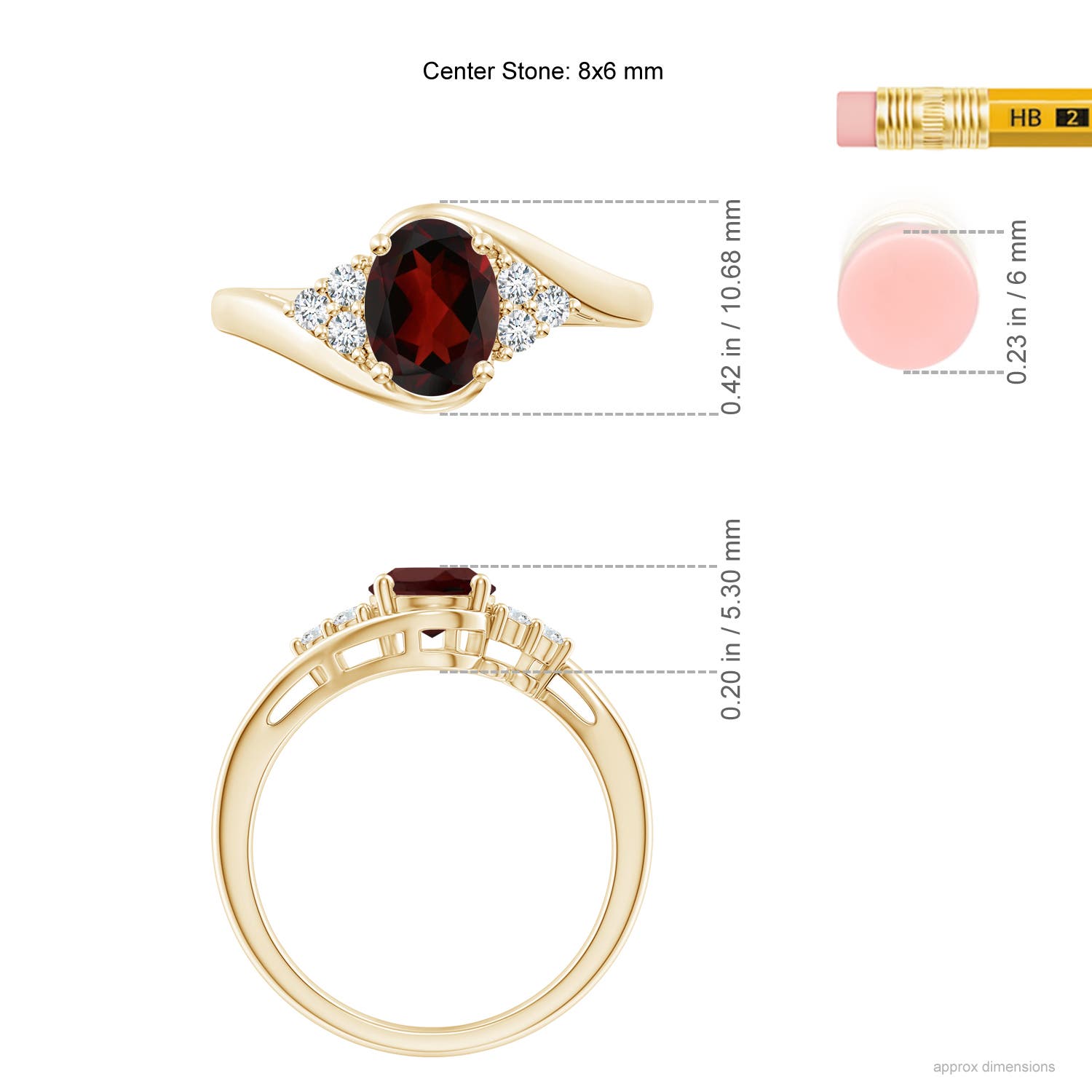 AA - Garnet / 1.62 CT / 14 KT Yellow Gold