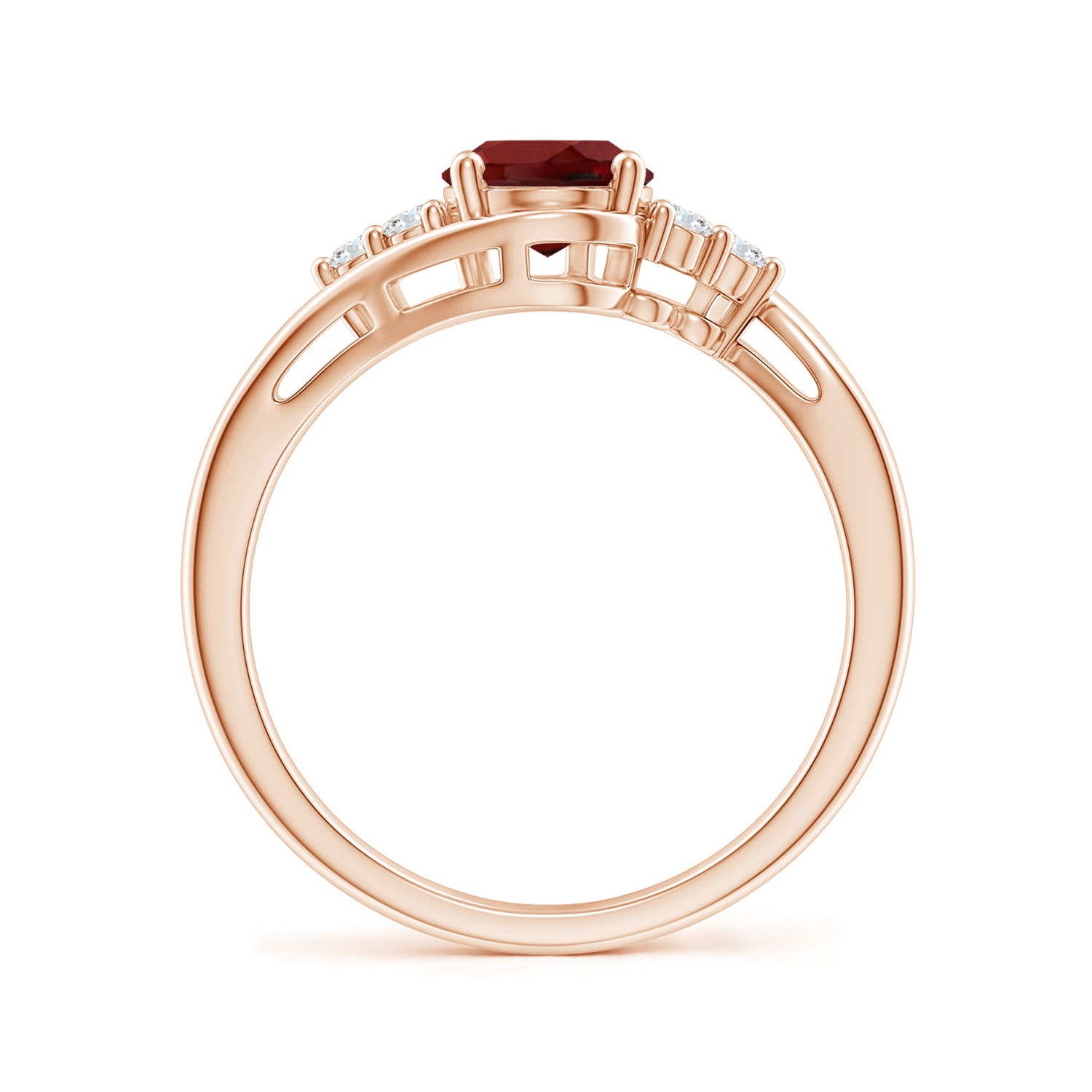 AAAA - Garnet / 1.62 CT / 14 KT Rose Gold