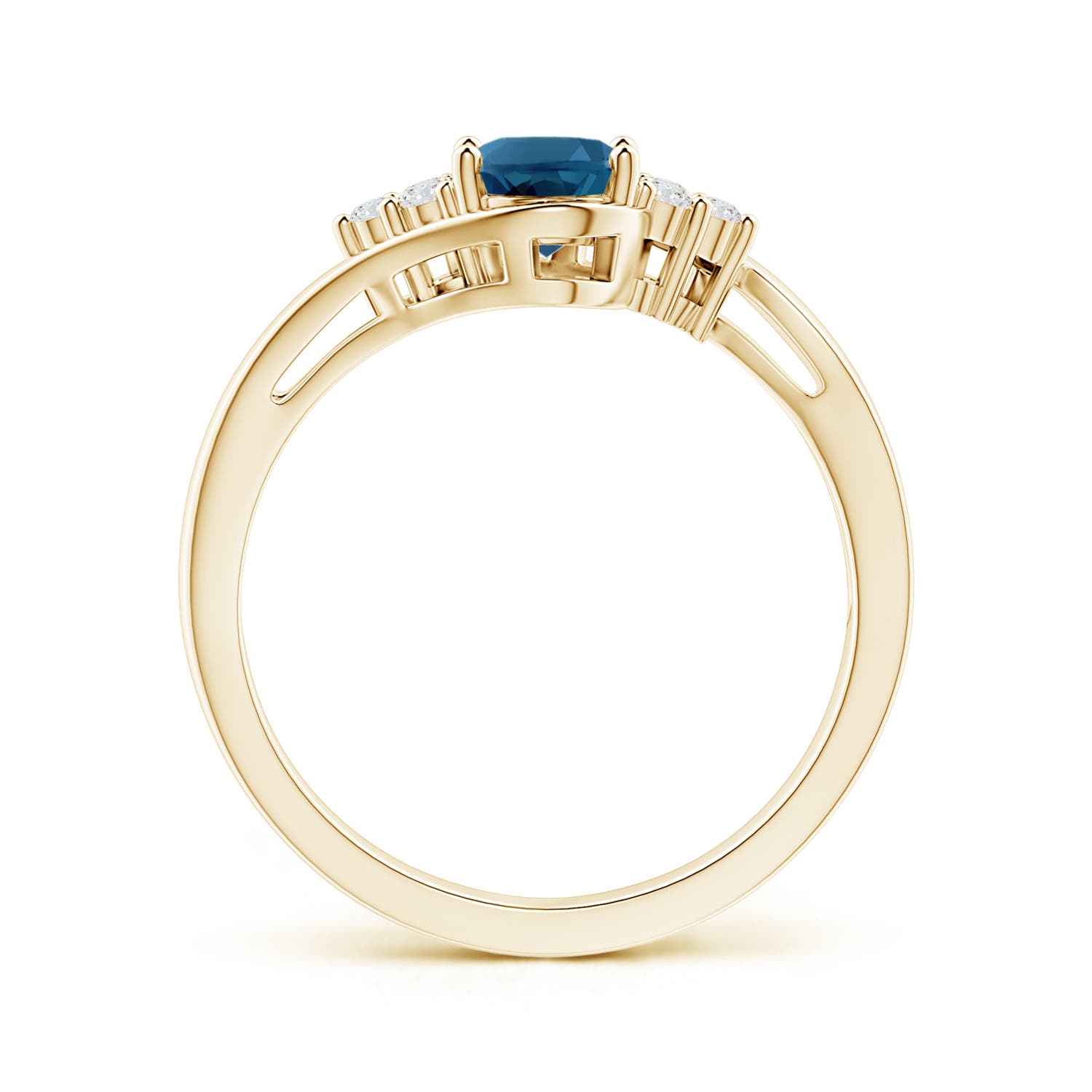 AAA - London Blue Topaz / 1.06 CT / 14 KT Yellow Gold