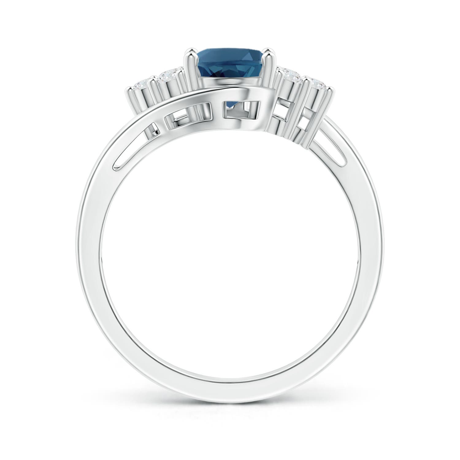 AA - London Blue Topaz / 1.67 CT / 14 KT White Gold