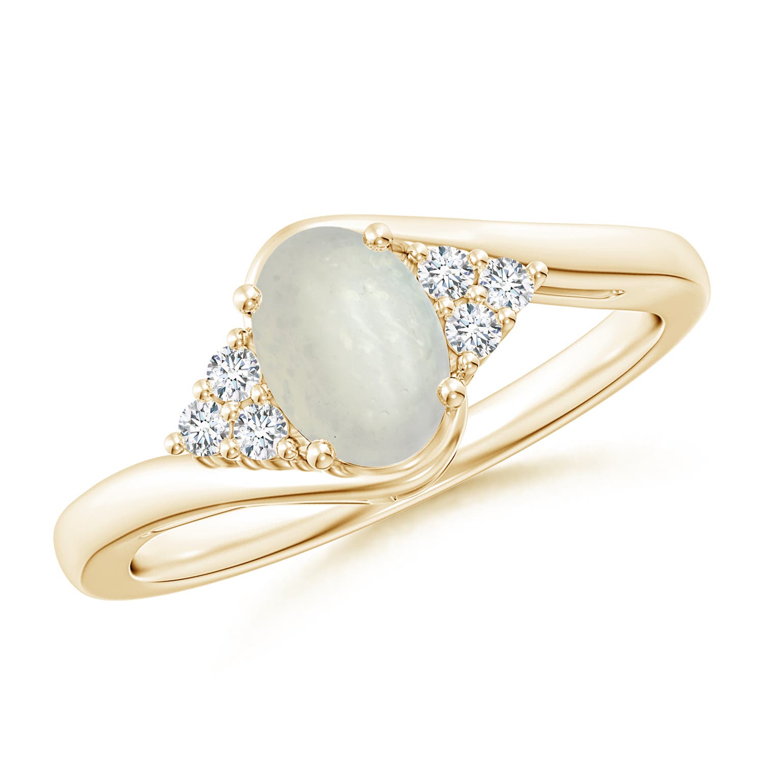 A - Moonstone / 0.79 CT / 14 KT Yellow Gold