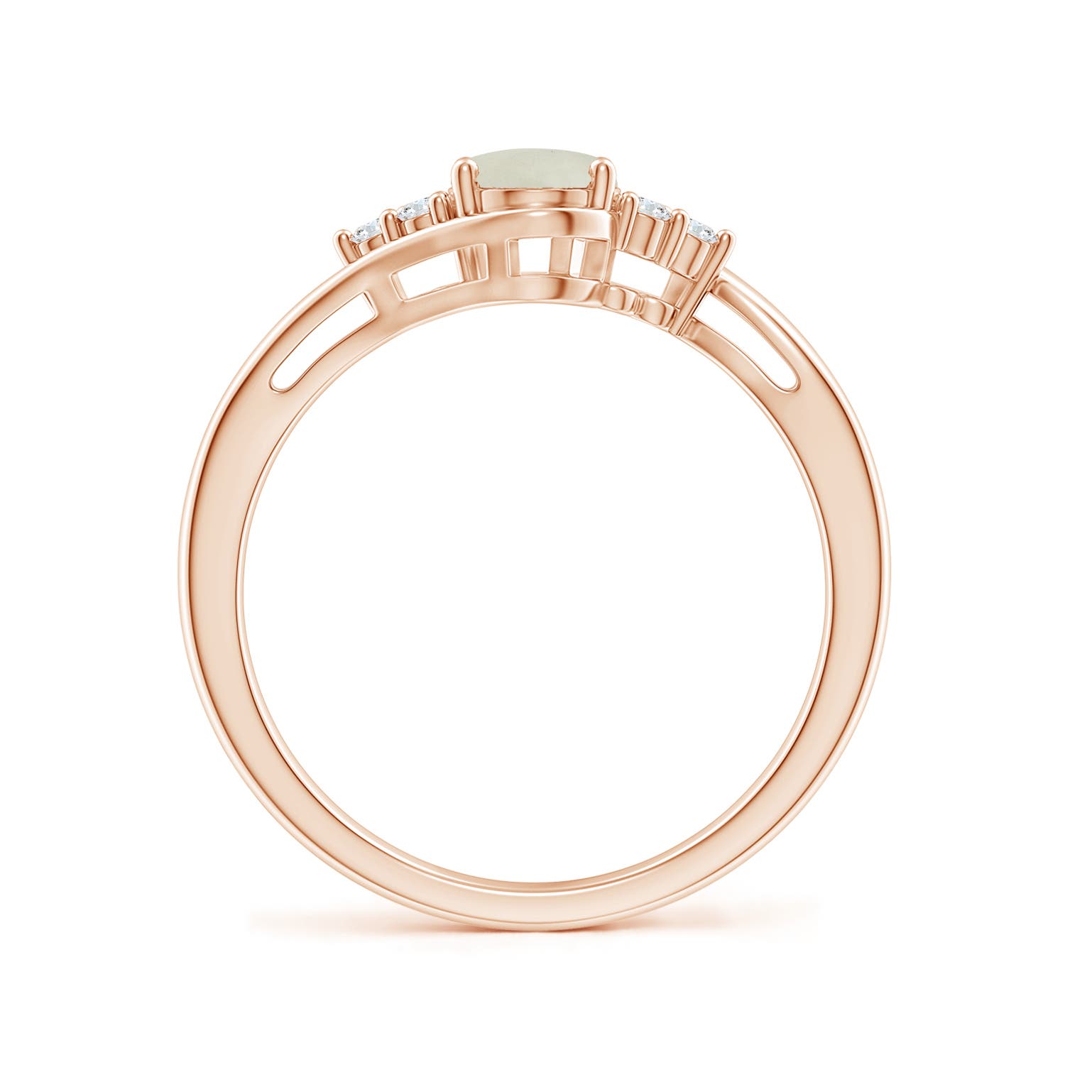 AA - Moonstone / 0.79 CT / 14 KT Rose Gold