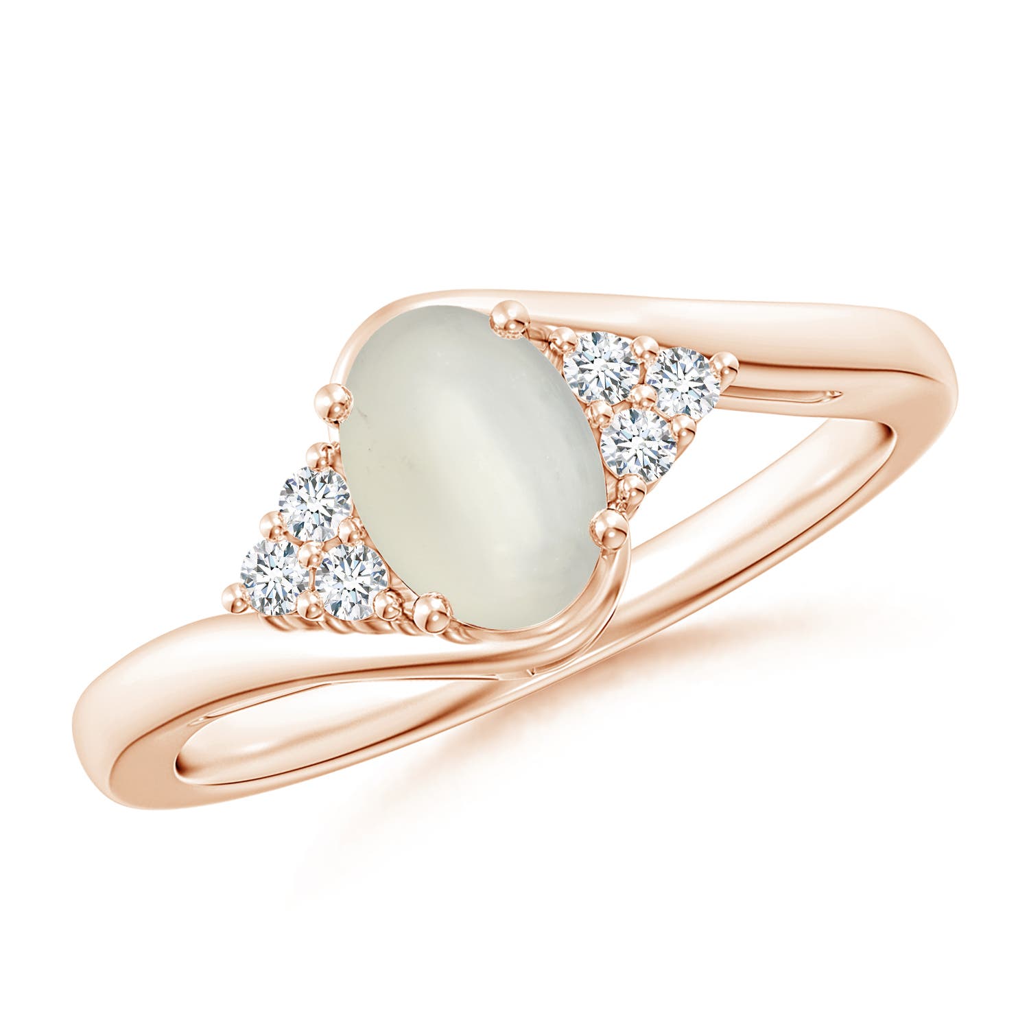 AAA - Moonstone / 0.79 CT / 14 KT Rose Gold