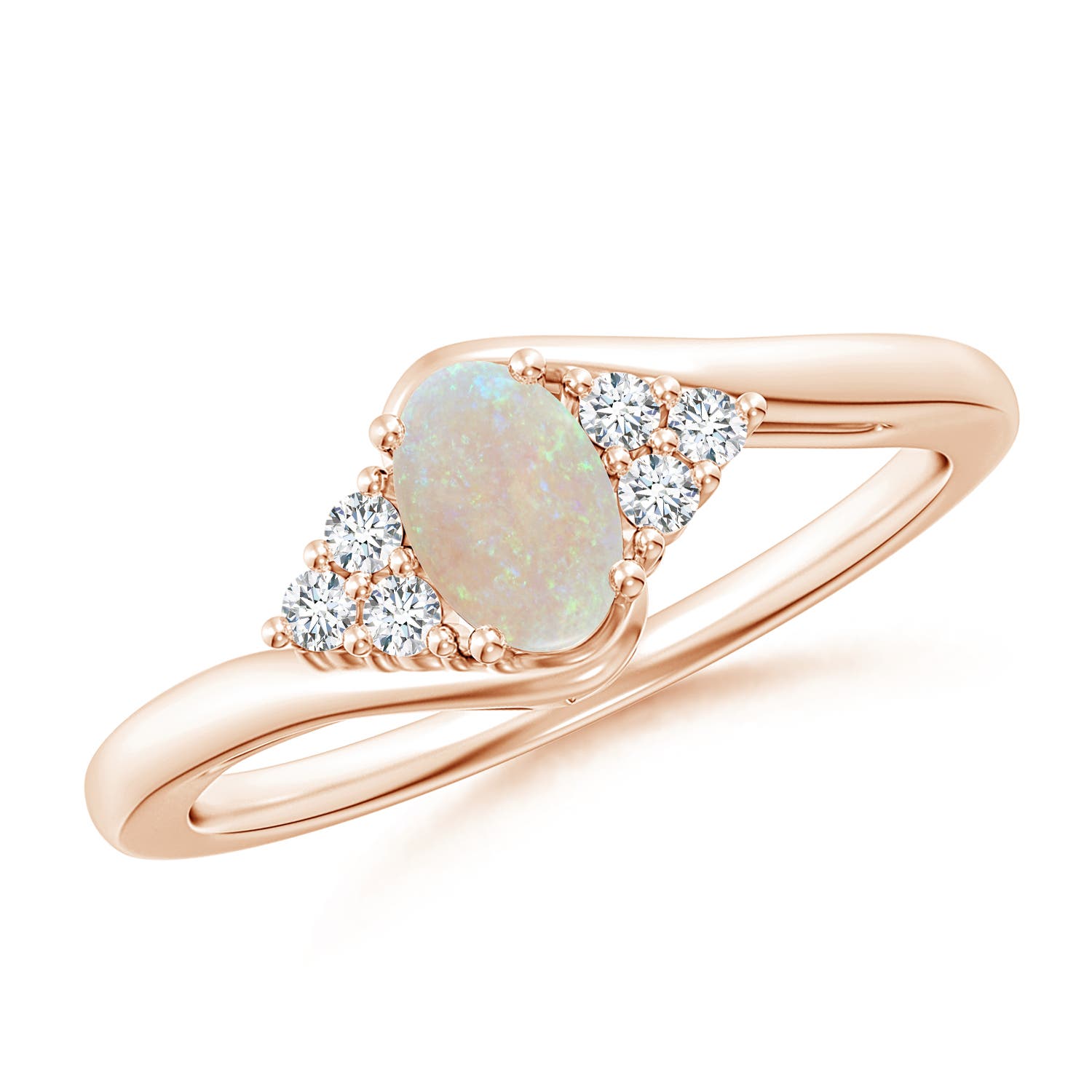 AA - Opal / 0.36 CT / 14 KT Rose Gold