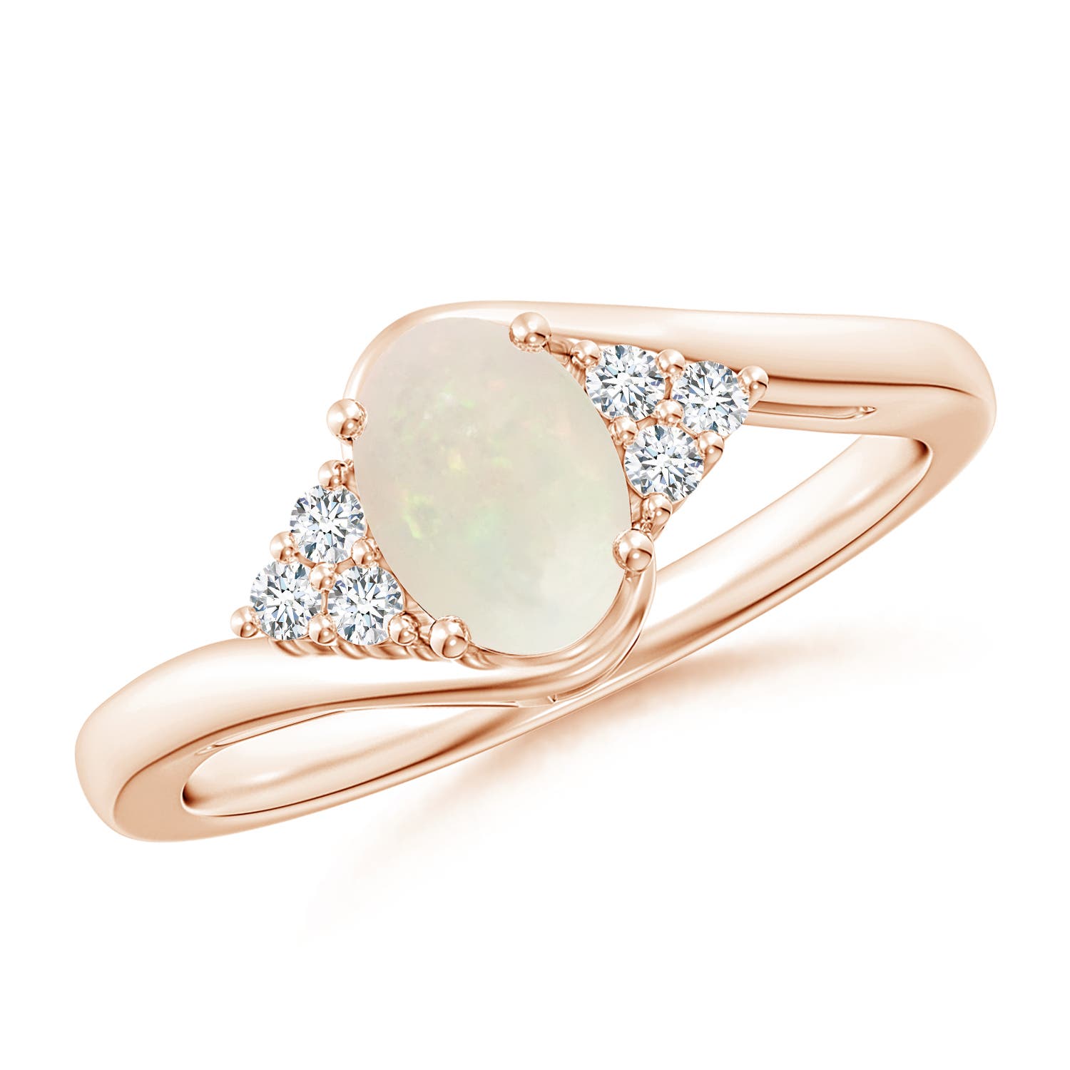 A - Opal / 0.56 CT / 14 KT Rose Gold