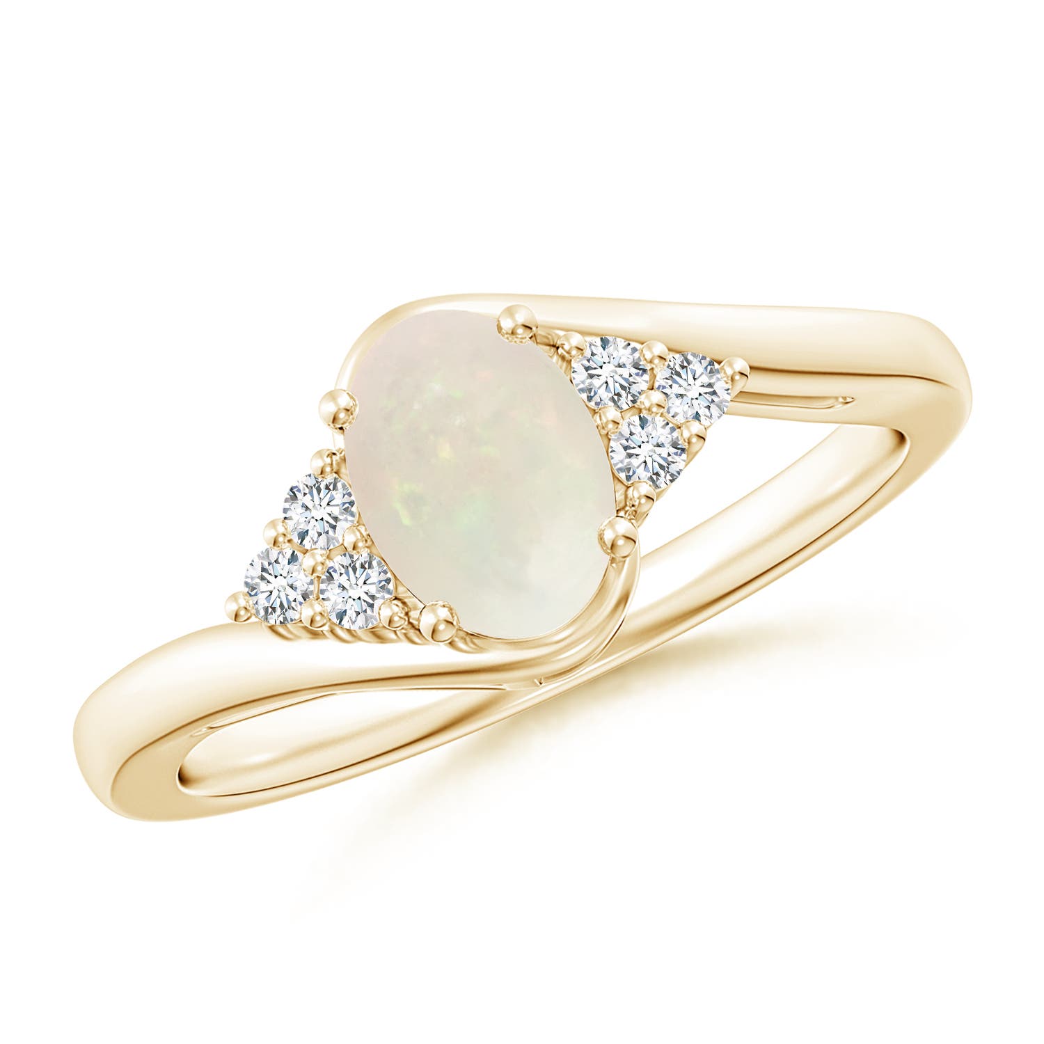 A - Opal / 0.56 CT / 14 KT Yellow Gold