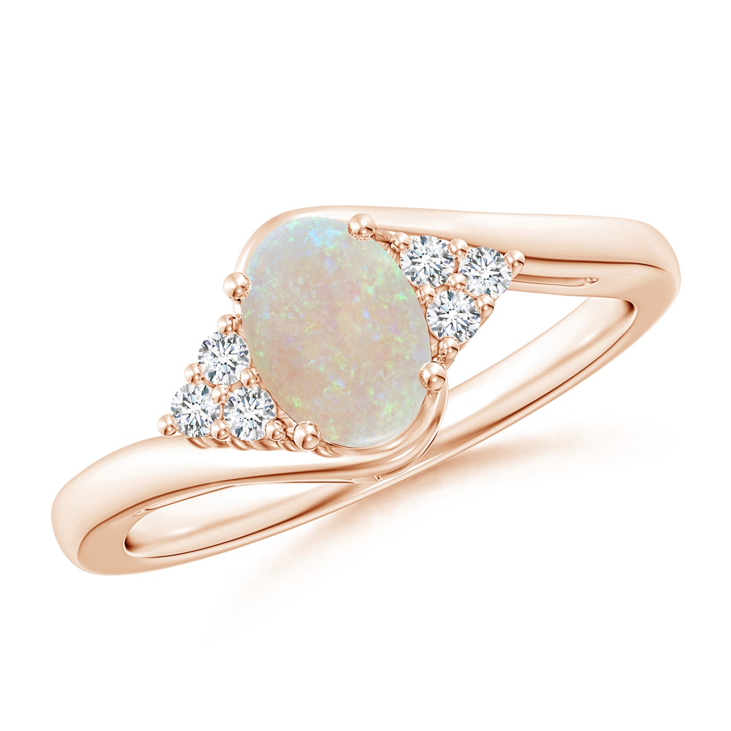 AA - Opal / 0.56 CT / 14 KT Rose Gold