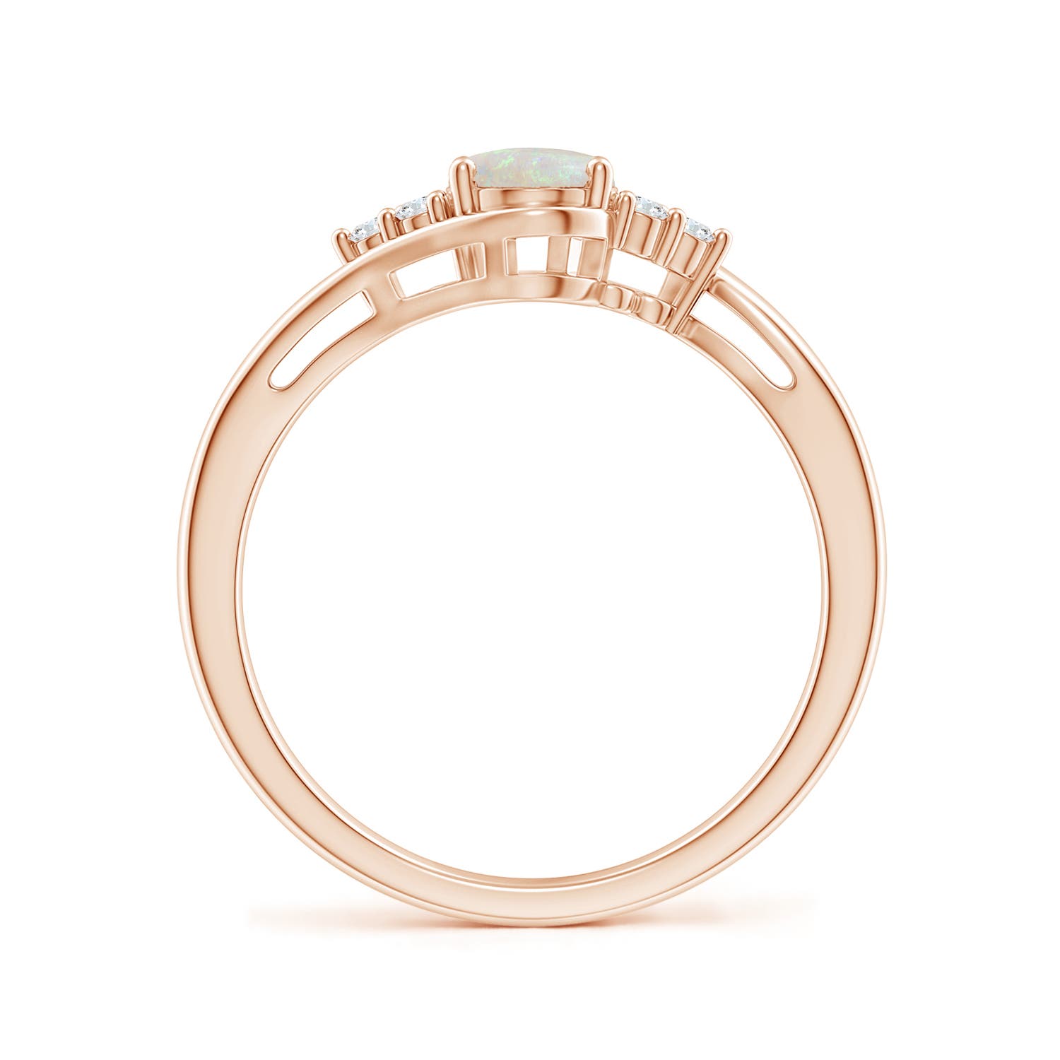 AA - Opal / 0.56 CT / 14 KT Rose Gold