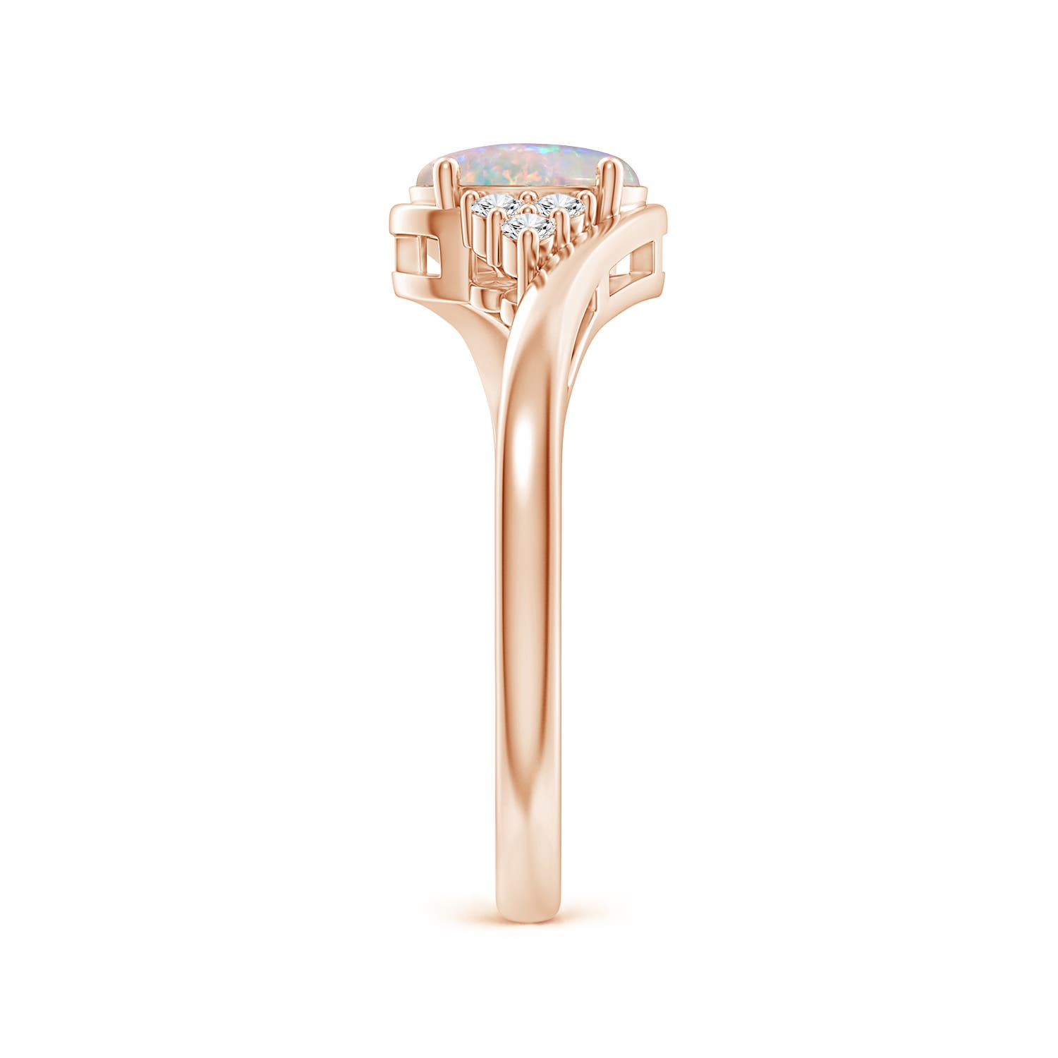 AAAA - Opal / 0.56 CT / 14 KT Rose Gold