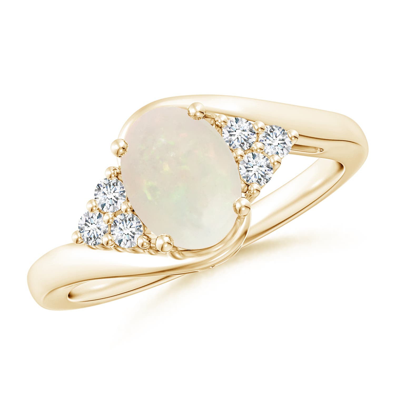 A - Opal / 0.97 CT / 14 KT Yellow Gold