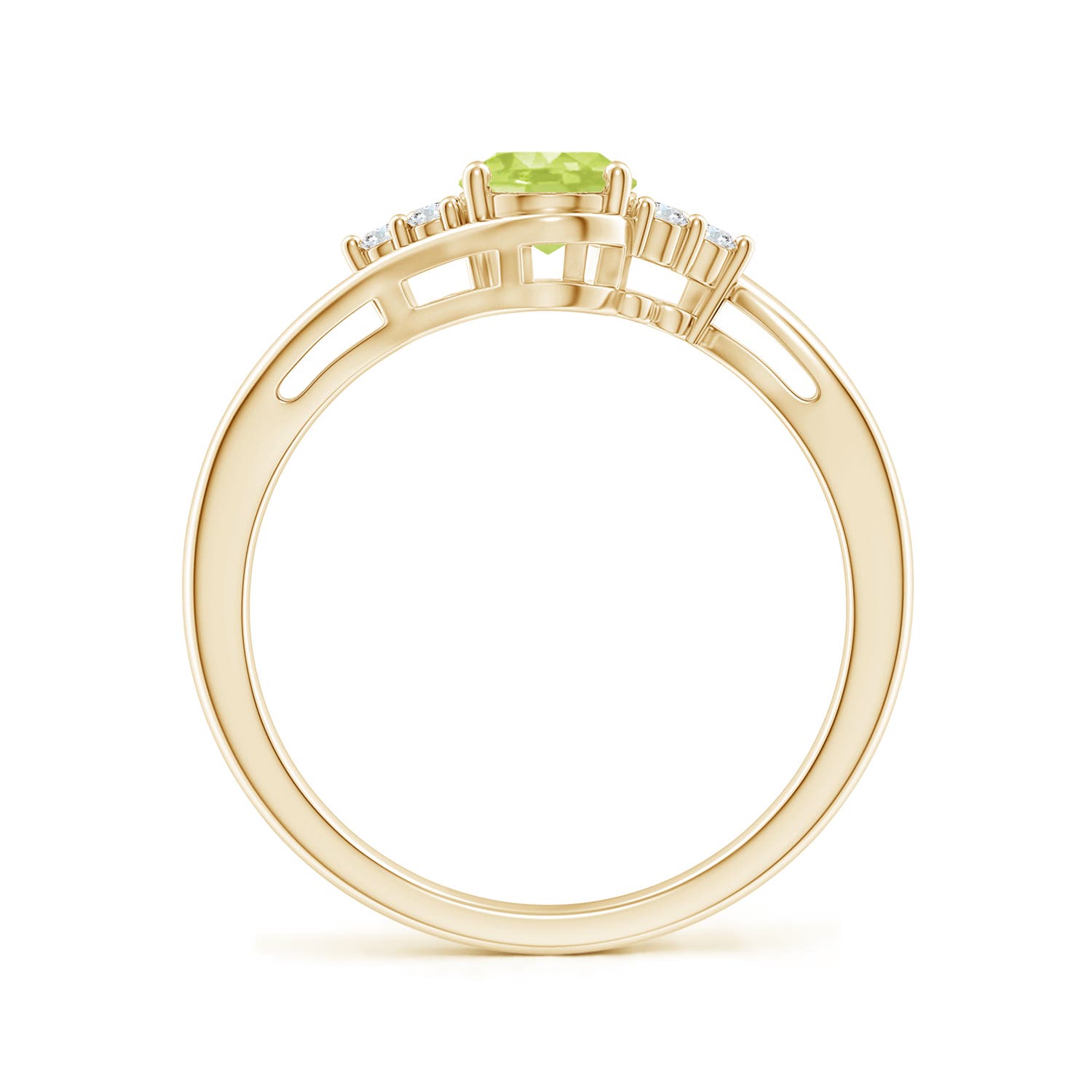 A - Peridot / 0.96 CT / 14 KT Yellow Gold